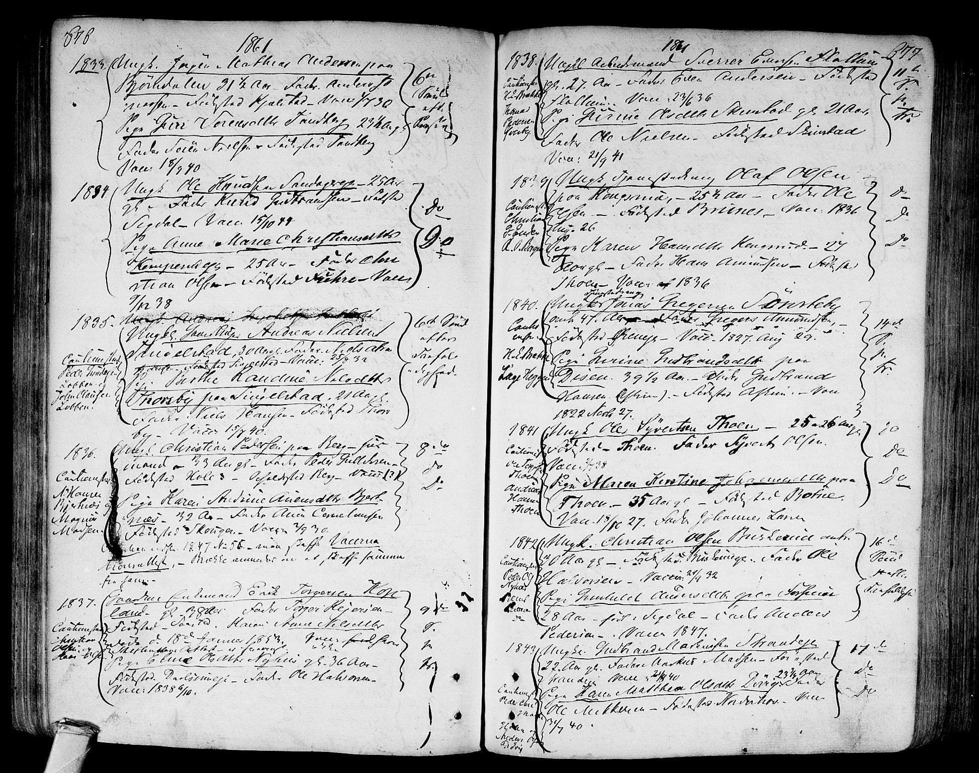 Modum kirkebøker, AV/SAKO-A-234/F/Fa/L0003: Parish register (official) no. 3, 1783-1819, p. 676-677