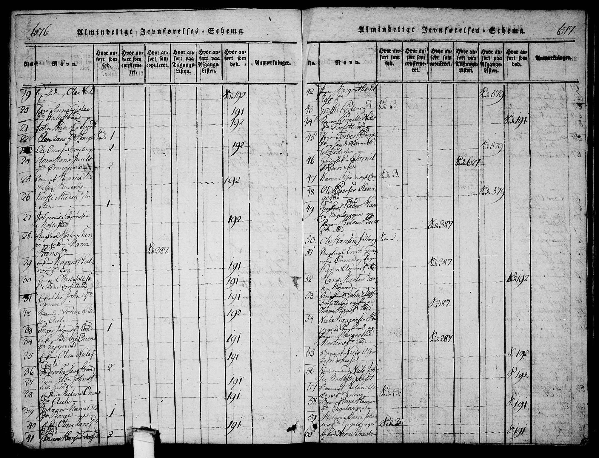 Onsøy prestekontor Kirkebøker, SAO/A-10914/F/Fa/L0002: Parish register (official) no. I 2, 1814-1840, p. 676-677