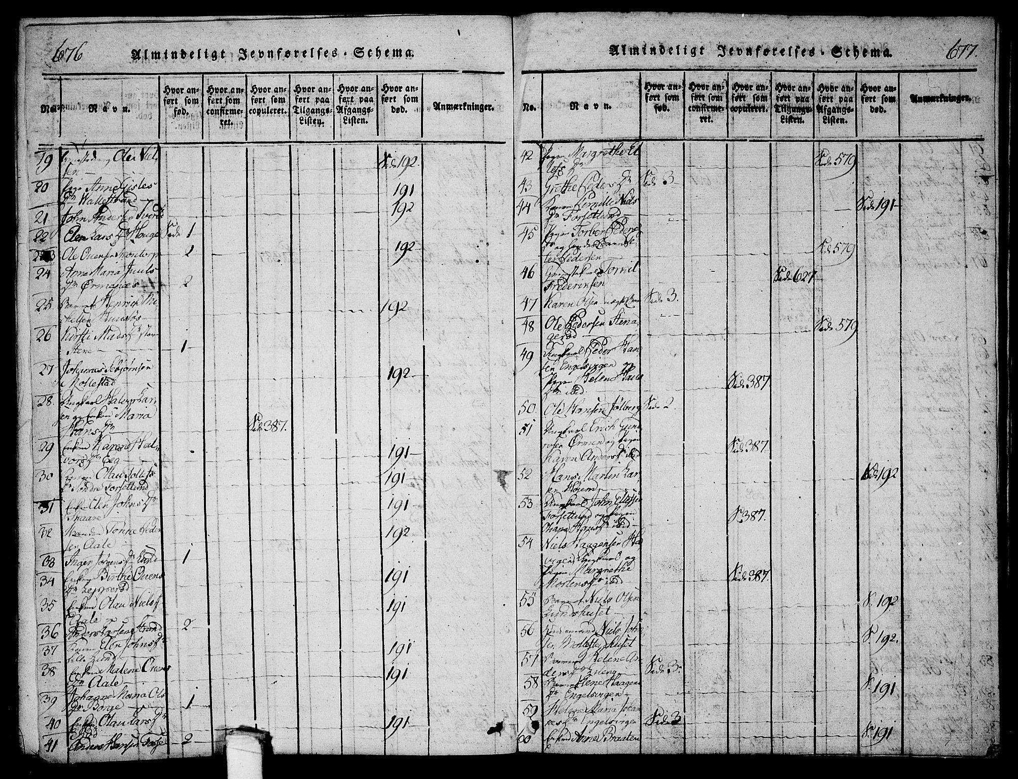 Onsøy prestekontor Kirkebøker, AV/SAO-A-10914/F/Fa/L0002: Parish register (official) no. I 2, 1814-1840, p. 676-677