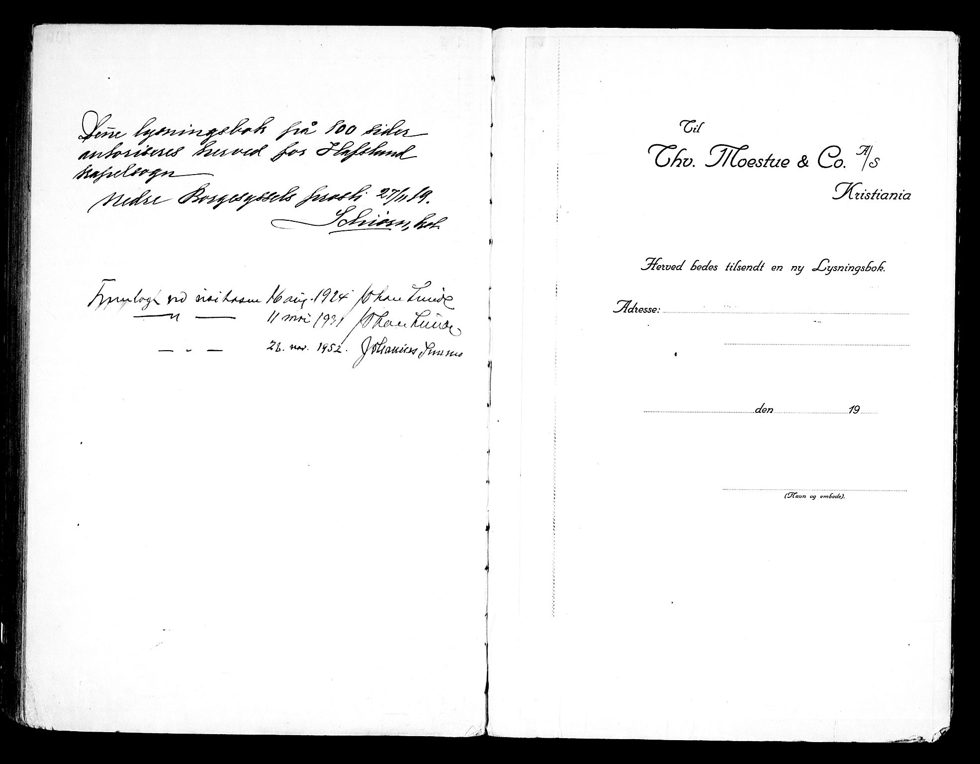 Skjeberg prestekontor Kirkebøker, SAO/A-10923/H/Hc/L0001: Banns register no. III 1, 1919-1949