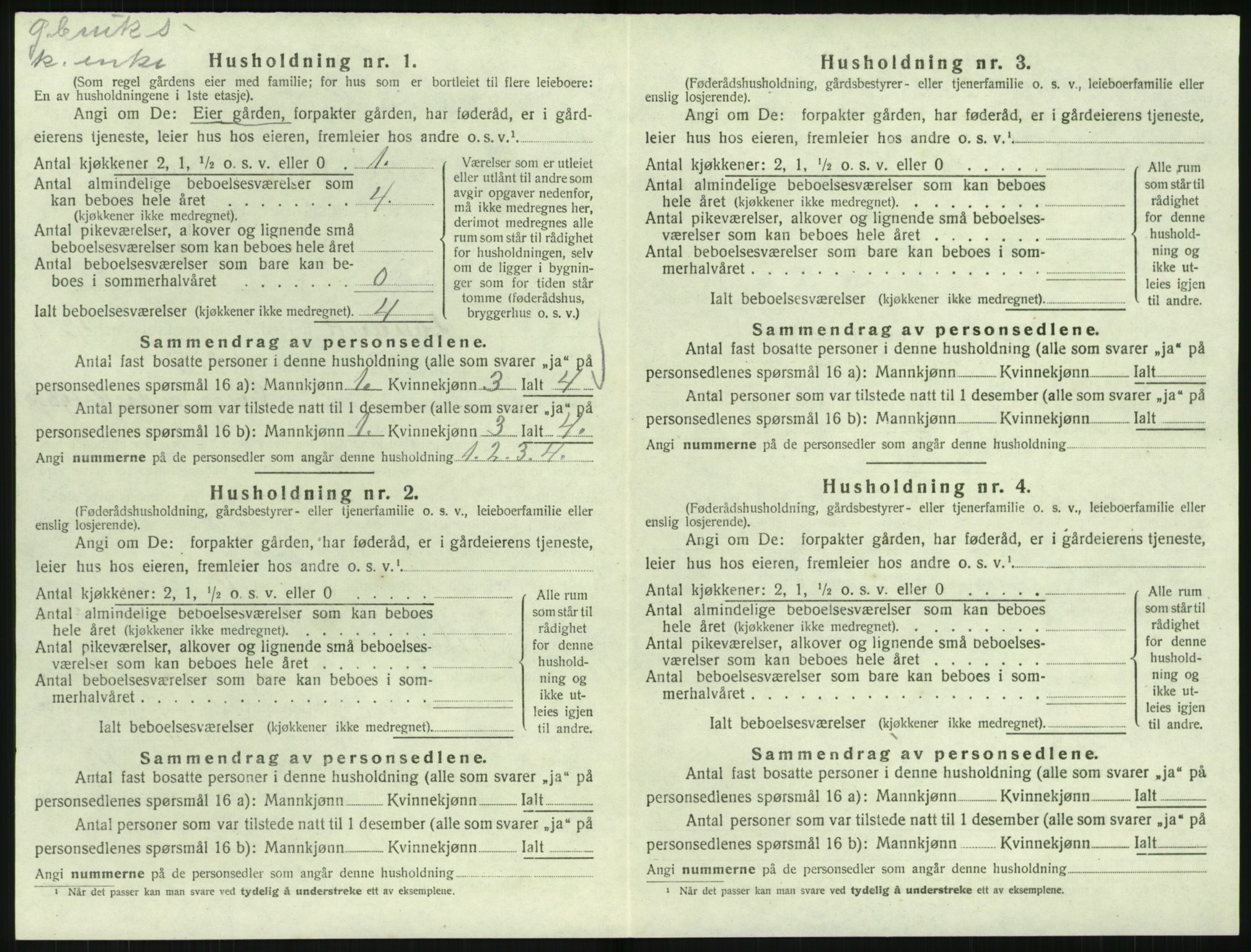 SAK, 1920 census for Landvik, 1920, p. 735