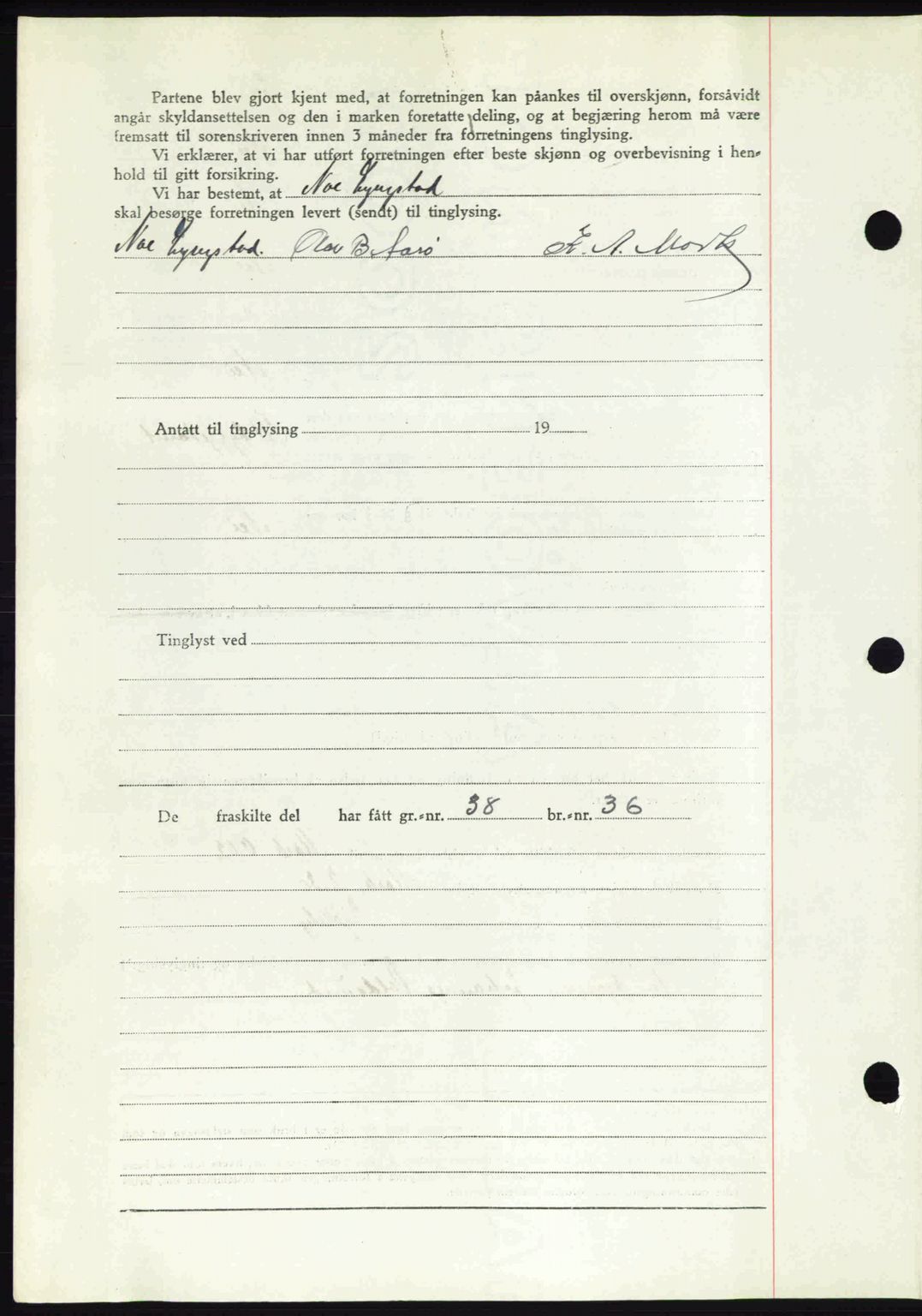 Romsdal sorenskriveri, AV/SAT-A-4149/1/2/2C: Mortgage book no. A12, 1942-1942, Diary no: : 1449/1942