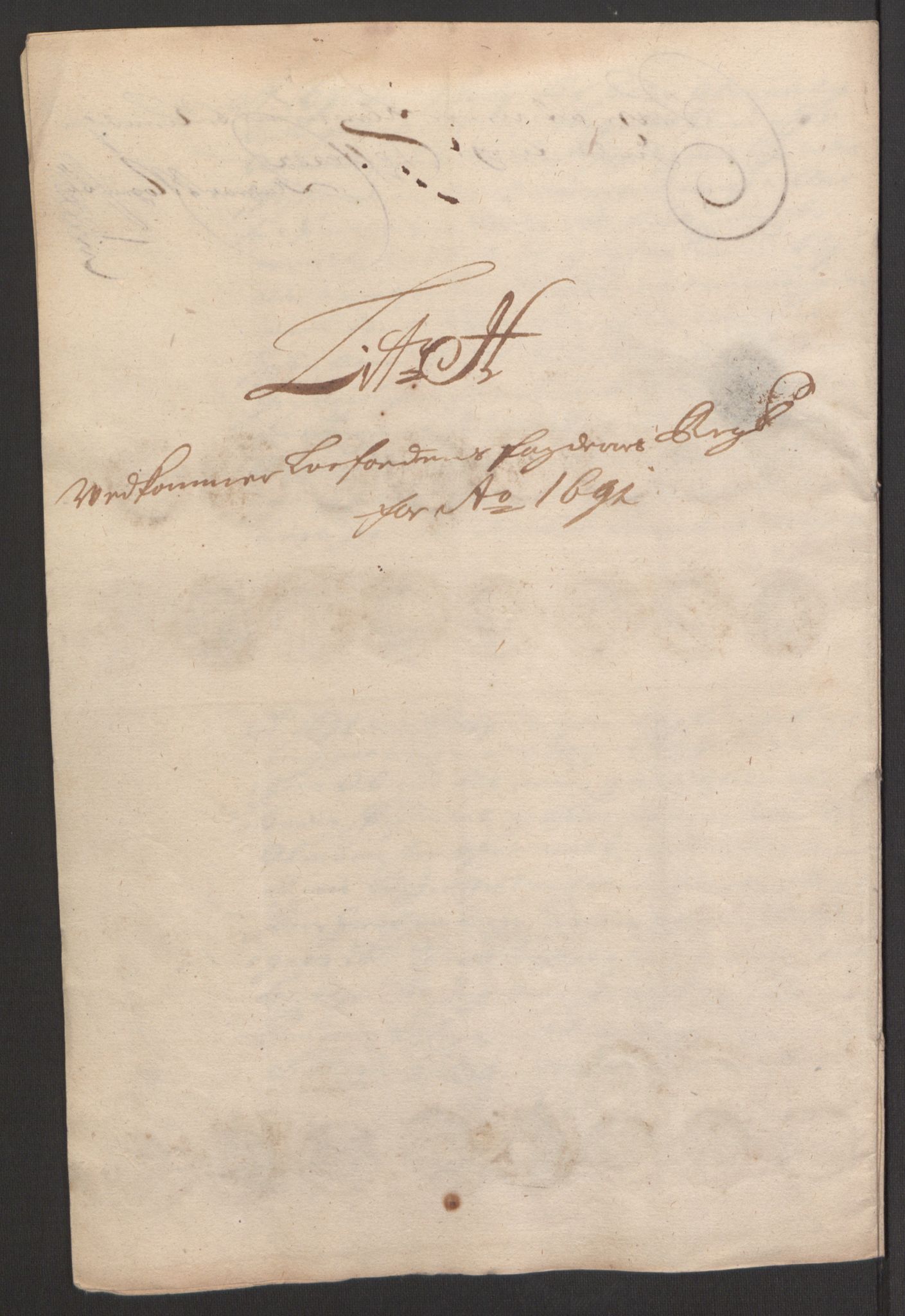 Rentekammeret inntil 1814, Reviderte regnskaper, Fogderegnskap, RA/EA-4092/R67/L4675: Fogderegnskap Vesterålen, Andenes og Lofoten, 1691-1693, p. 85