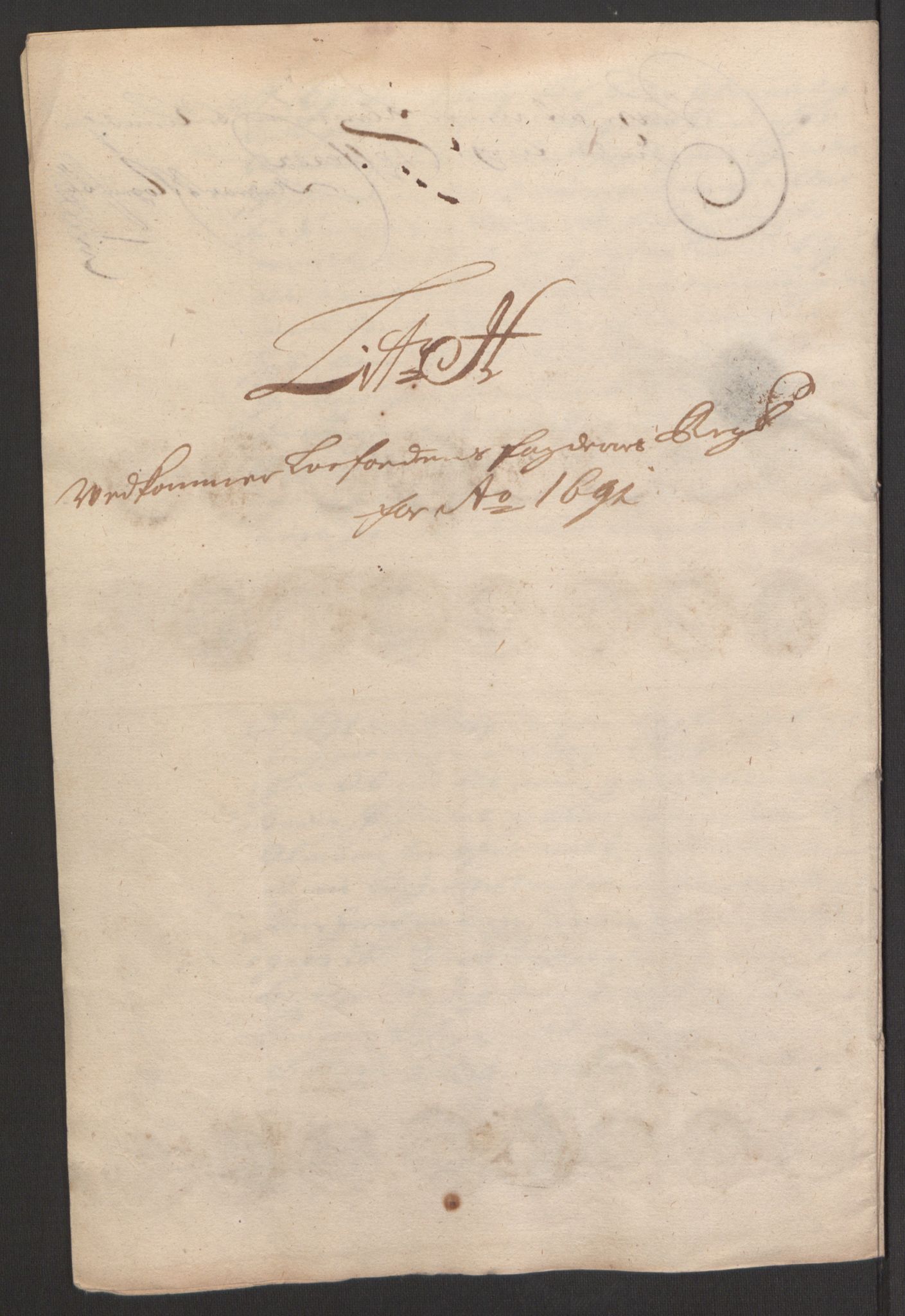 Rentekammeret inntil 1814, Reviderte regnskaper, Fogderegnskap, AV/RA-EA-4092/R67/L4675: Fogderegnskap Vesterålen, Andenes og Lofoten, 1691-1693, p. 85