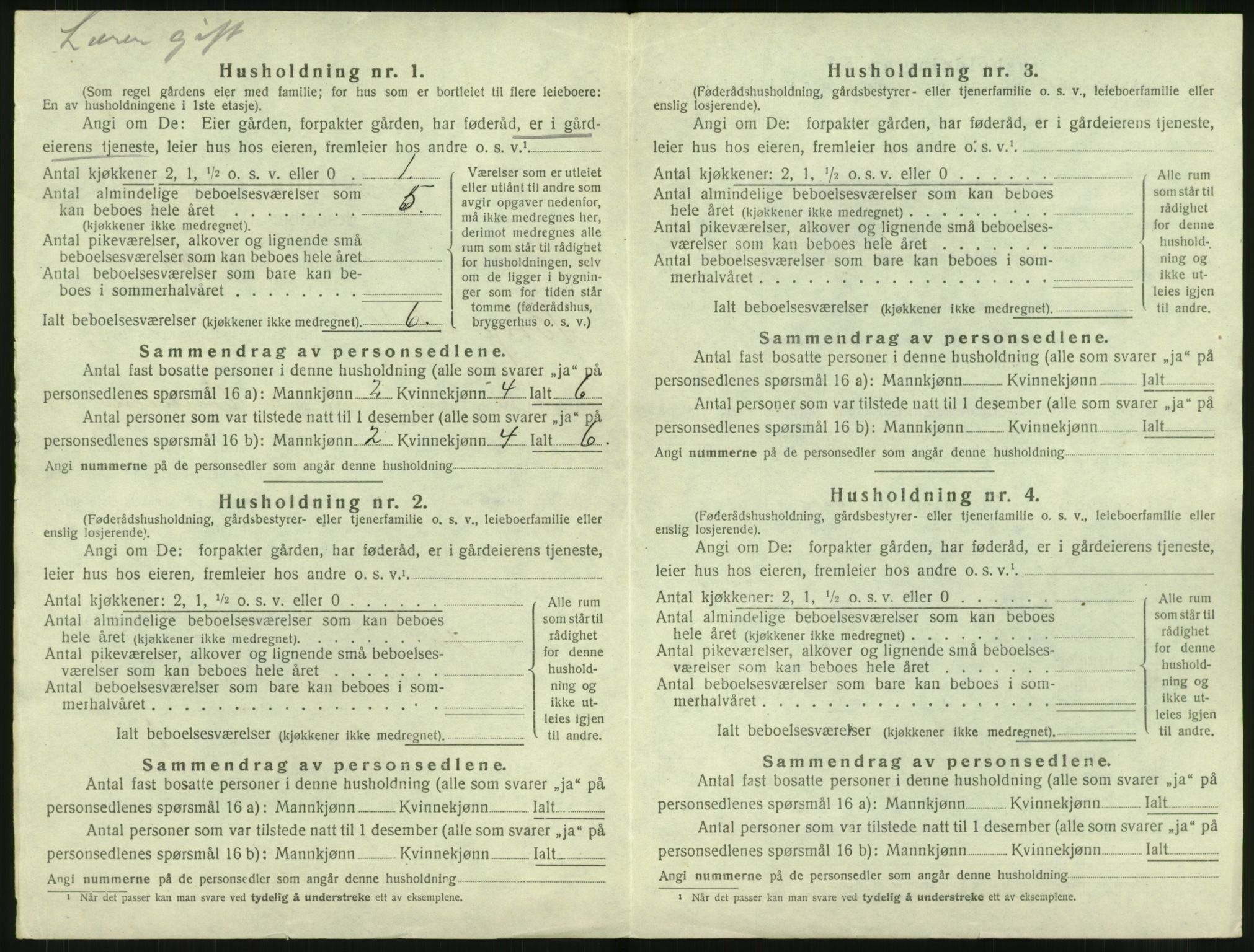 SAT, 1920 census for Borge, 1920, p. 920