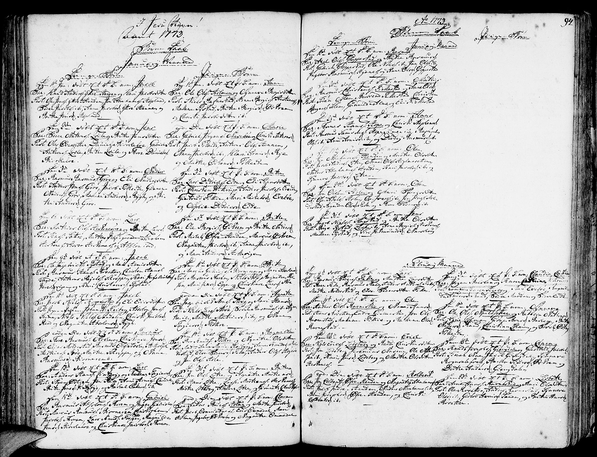 Gloppen sokneprestembete, SAB/A-80101/H/Haa/Haaa/L0004: Parish register (official) no. A 4, 1758-1784, p. 94
