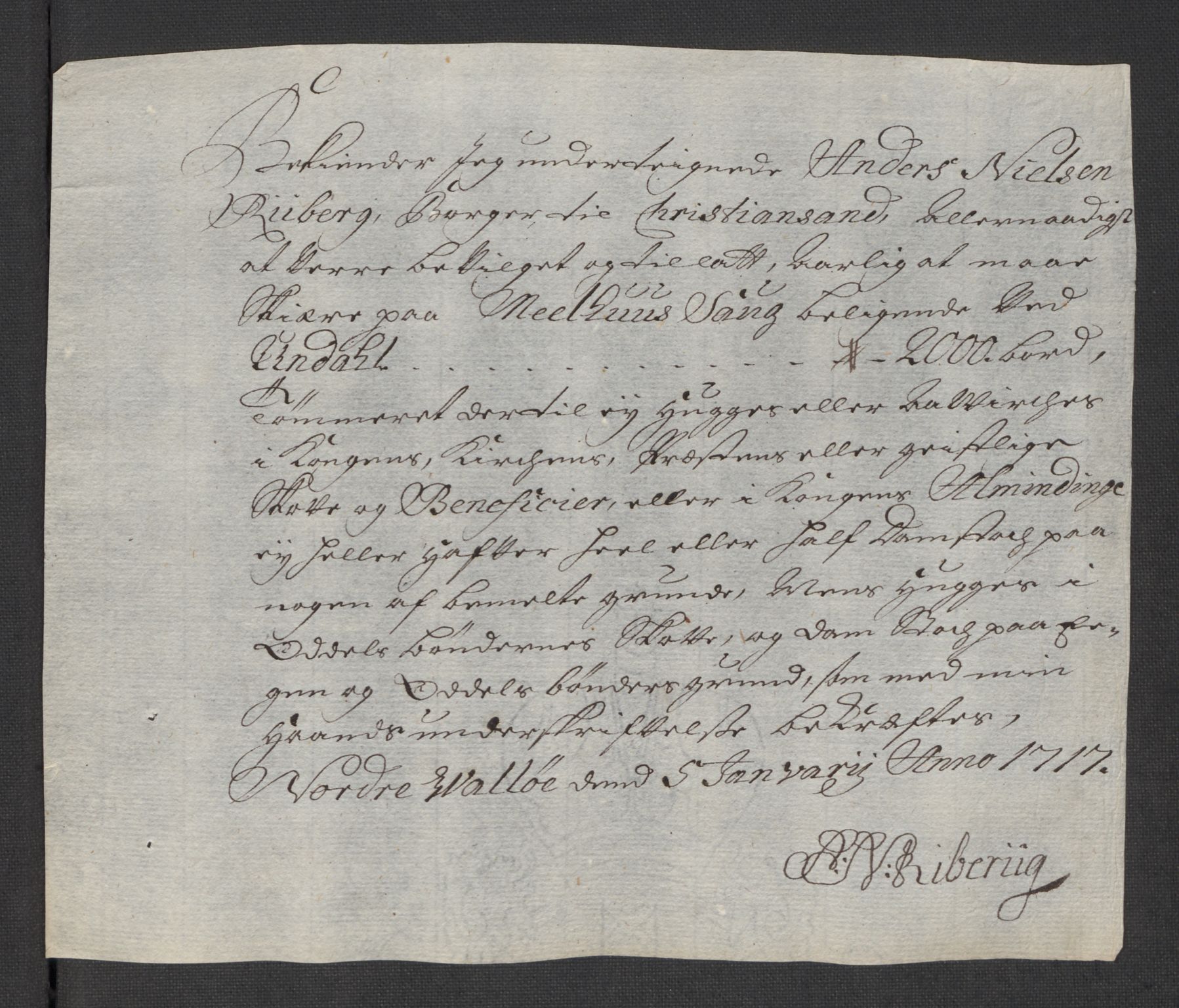 Rentekammeret inntil 1814, Reviderte regnskaper, Fogderegnskap, AV/RA-EA-4092/R43/L2560: Fogderegnskap Lista og Mandal, 1716, p. 44