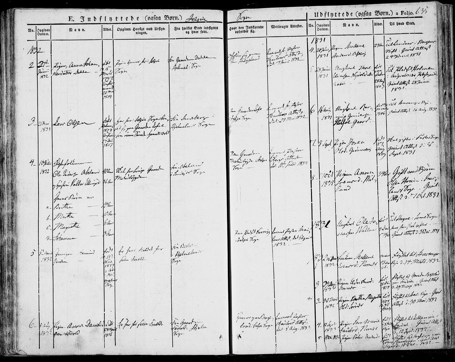 Jelsa sokneprestkontor, SAST/A-101842/01/IV: Parish register (official) no. A 6.2, 1828-1853, p. 635