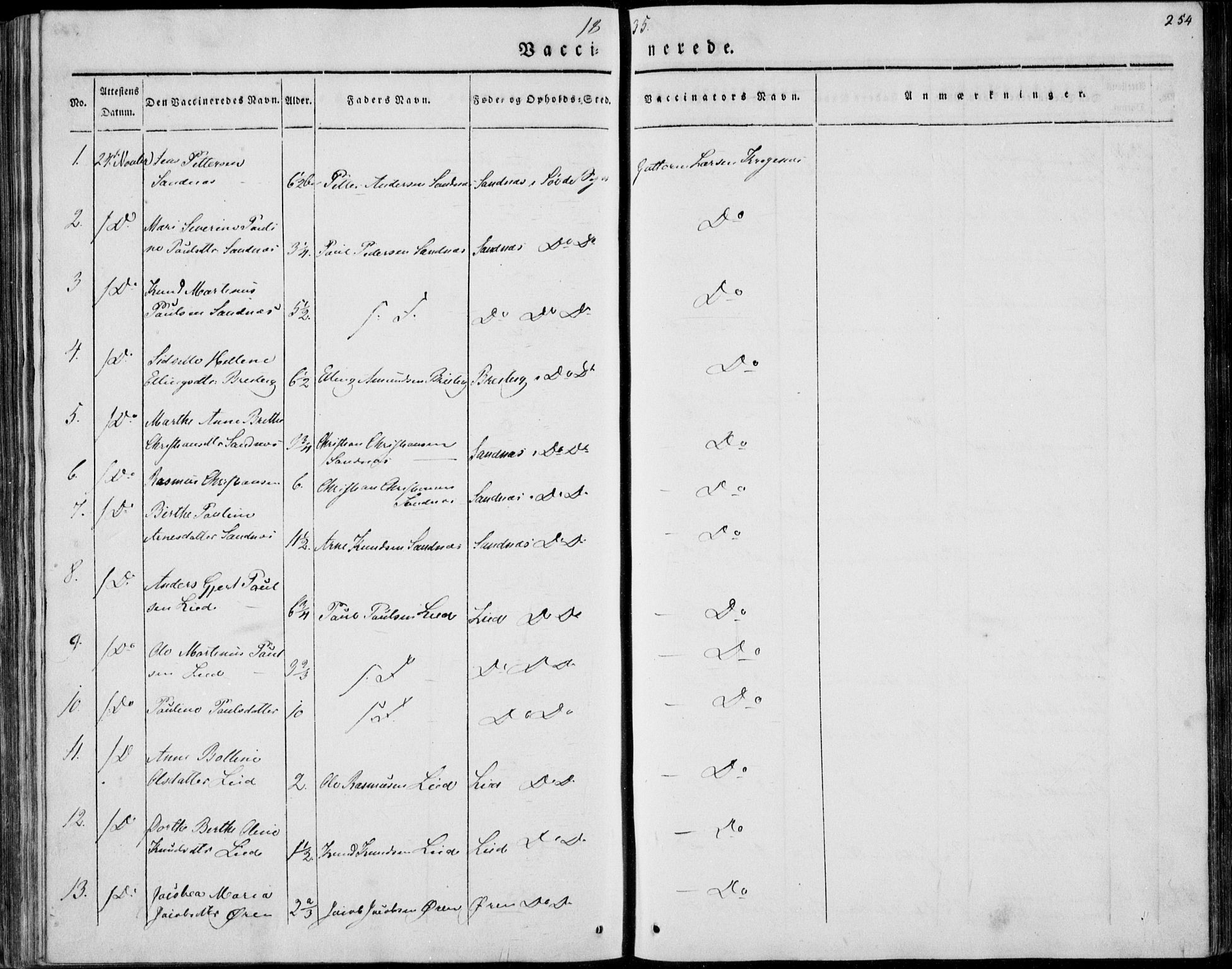 Ministerialprotokoller, klokkerbøker og fødselsregistre - Møre og Romsdal, AV/SAT-A-1454/501/L0005: Parish register (official) no. 501A05, 1831-1844, p. 254