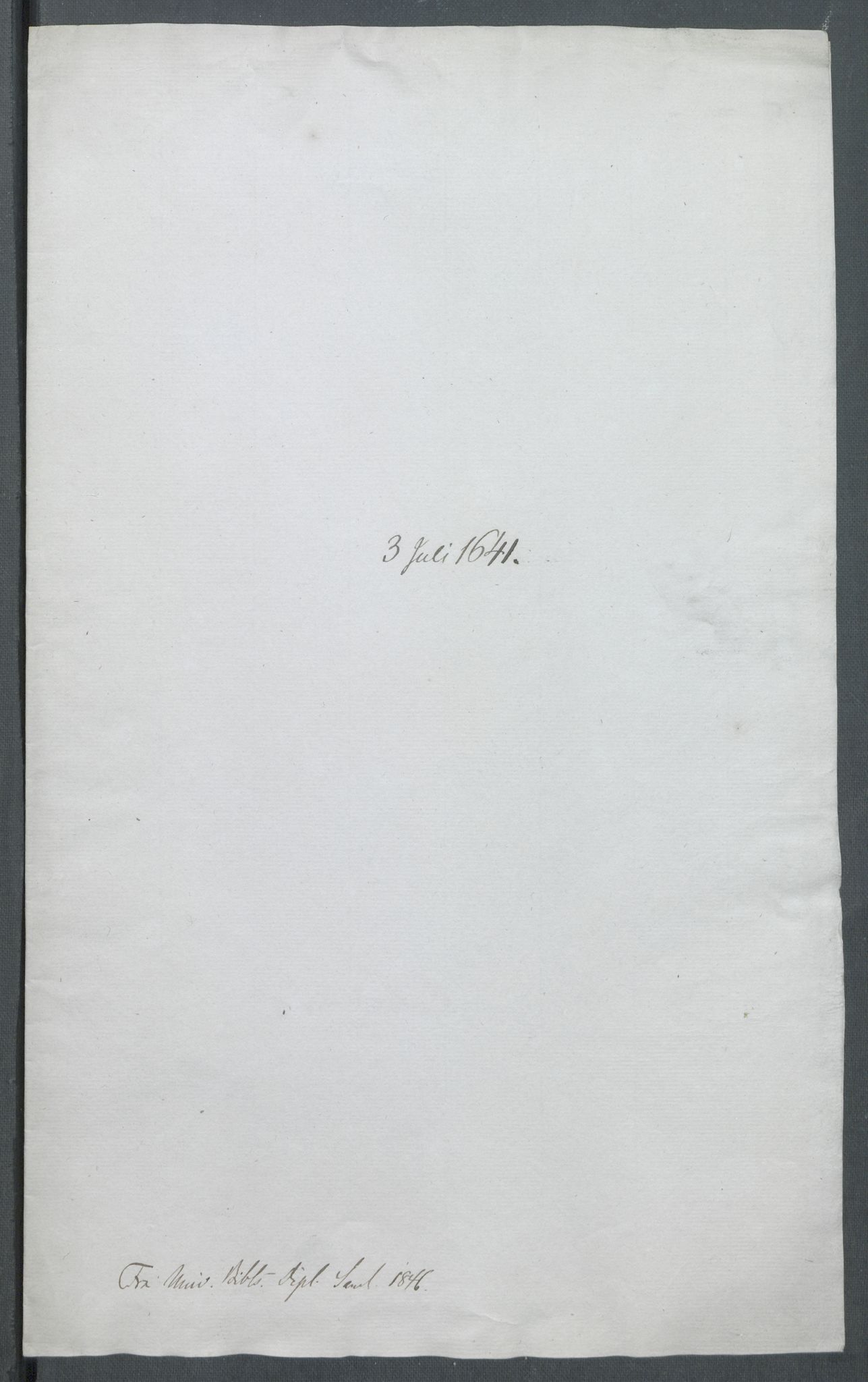Riksarkivets diplomsamling, RA/EA-5965/F02/L0154: Dokumenter, 1641, p. 30