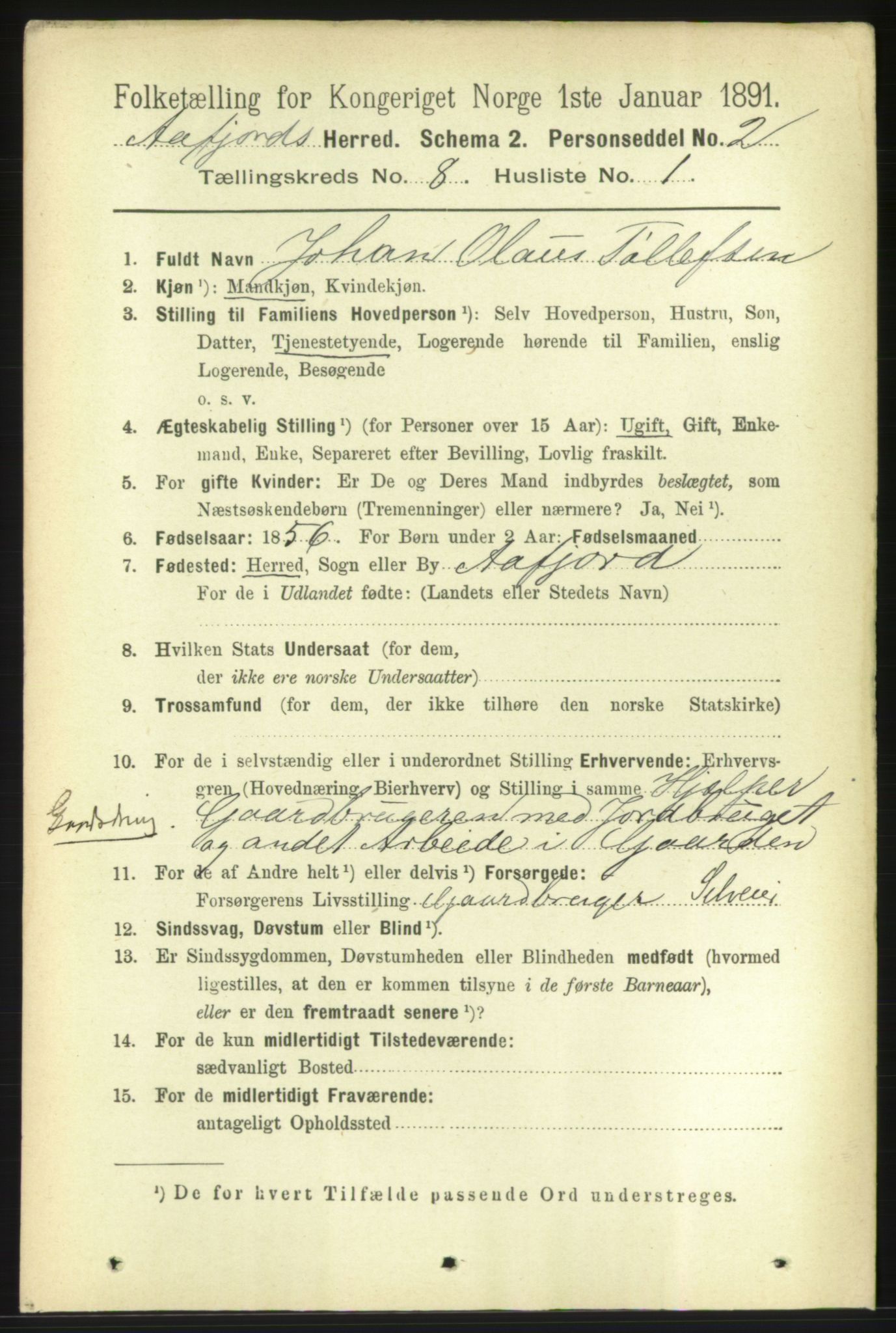 RA, 1891 census for 1630 Åfjord, 1891, p. 1983