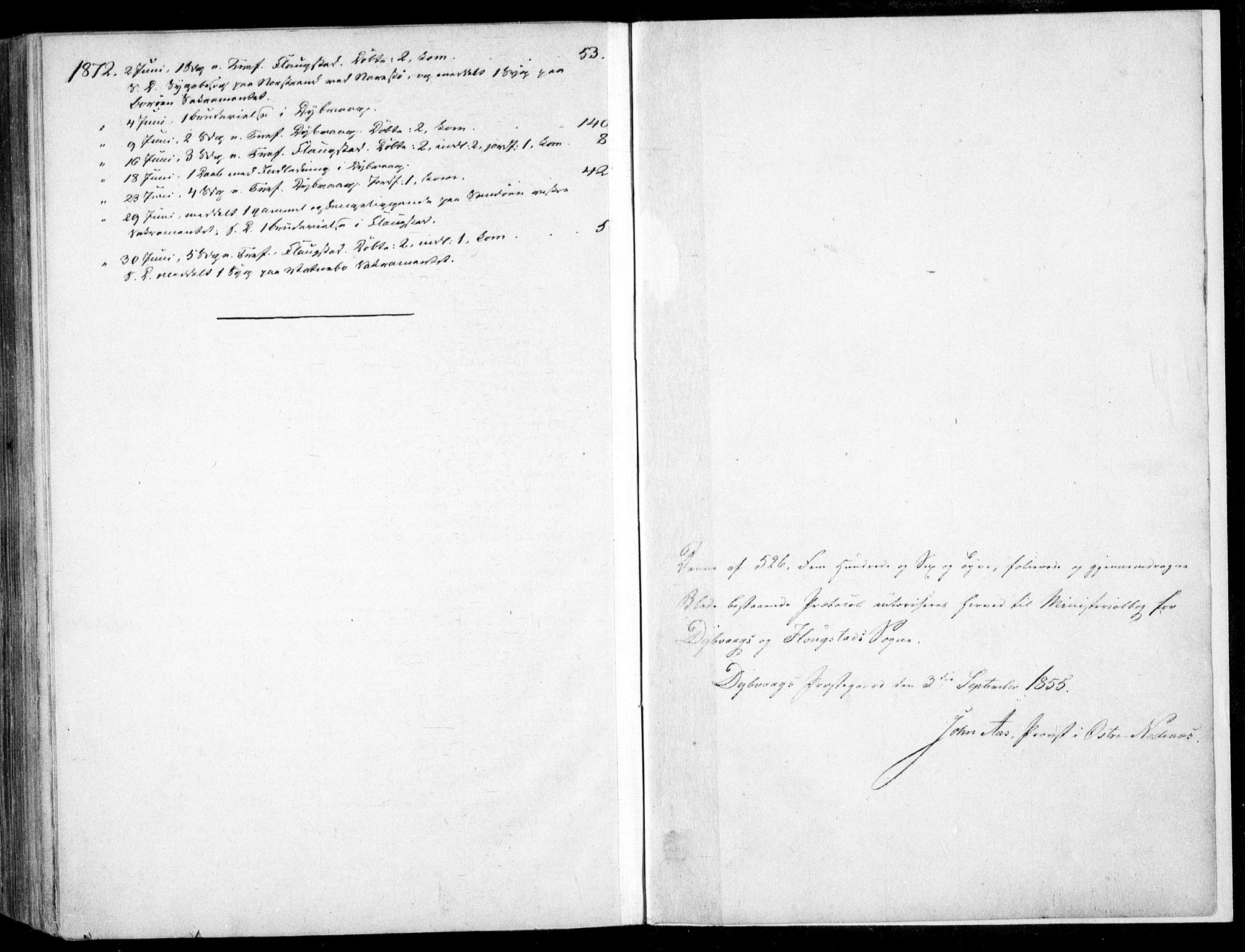 Dypvåg sokneprestkontor, SAK/1111-0007/F/Fa/Faa/L0006: Parish register (official) no. A 6, 1855-1872
