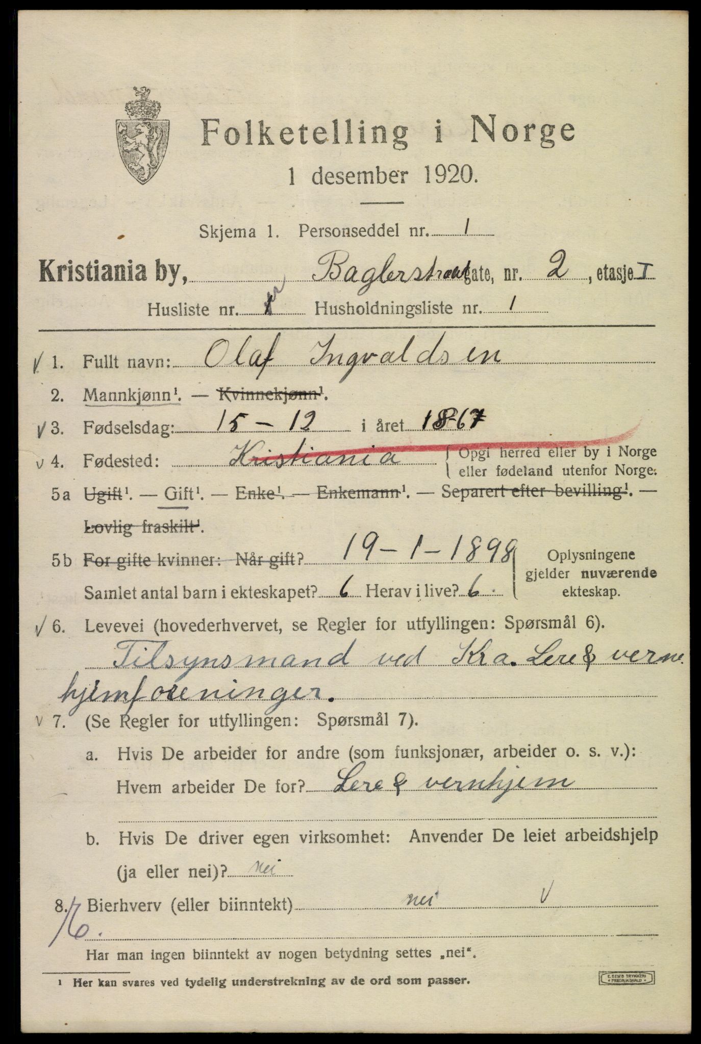 SAO, 1920 census for Kristiania, 1920, p. 147213