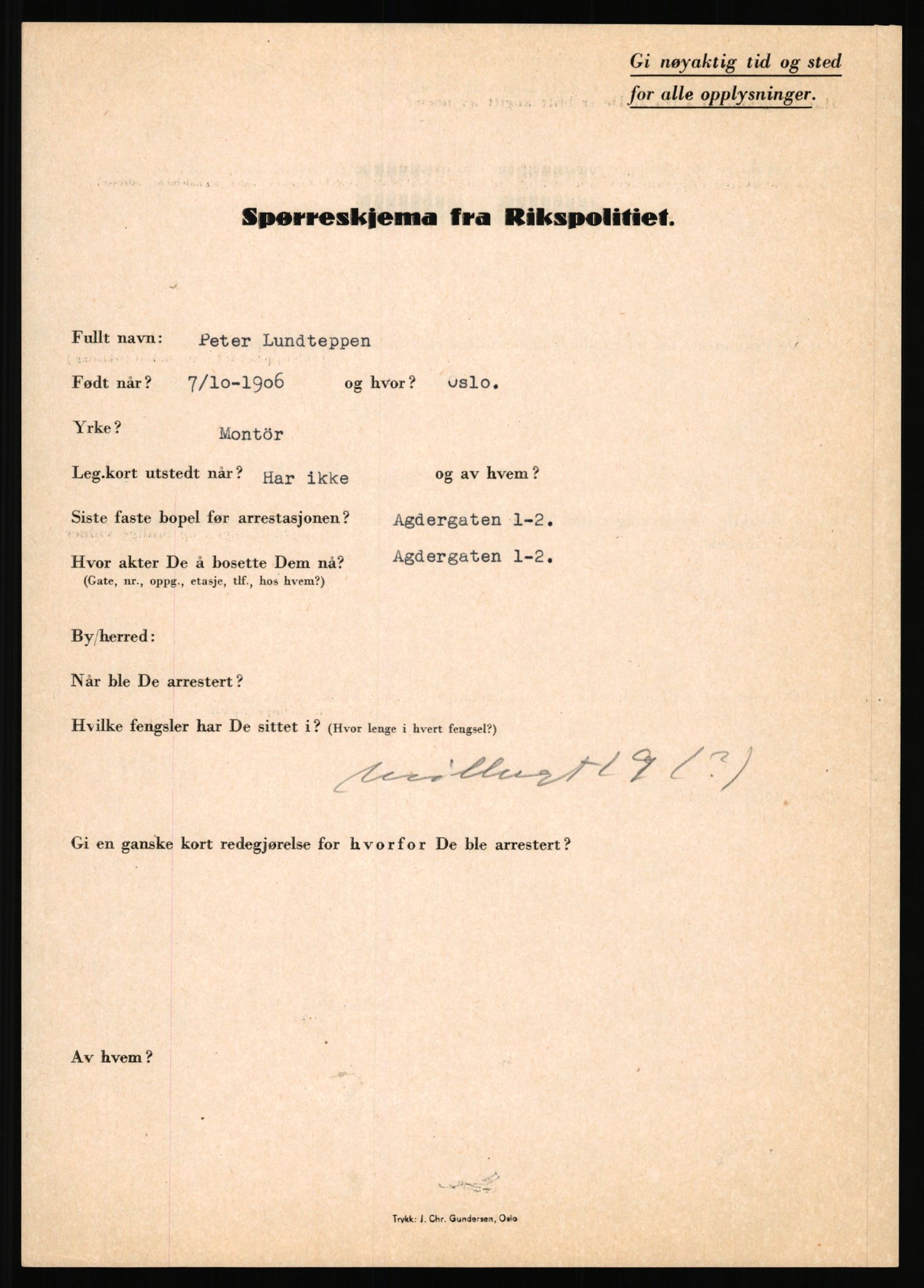 Rikspolitisjefen, AV/RA-S-1560/L/L0011: Lucassen, Oscar Fredrik - Moen, Olav, 1940-1945, p. 181