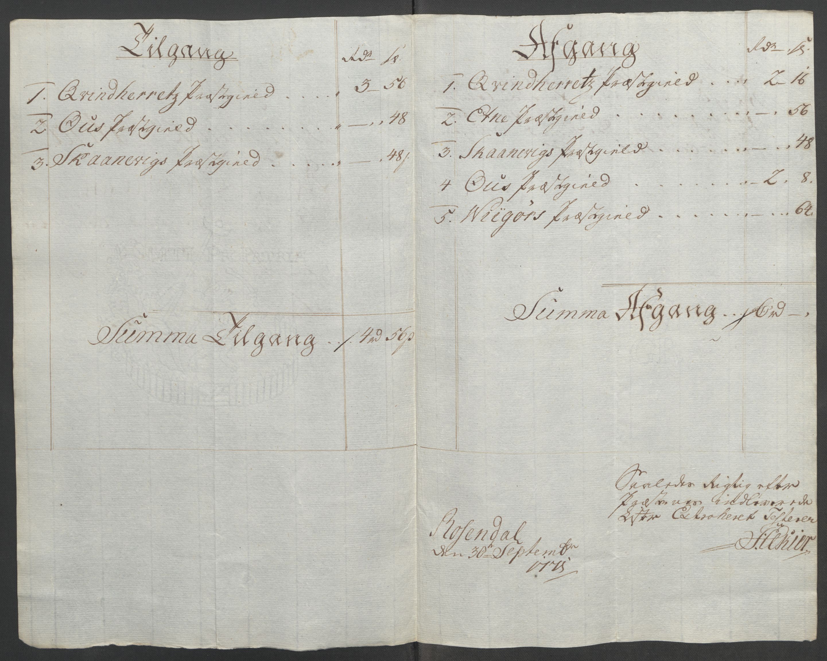 Rentekammeret inntil 1814, Reviderte regnskaper, Fogderegnskap, AV/RA-EA-4092/R49/L3157: Ekstraskatten Rosendal Baroni, 1762-1772, p. 293