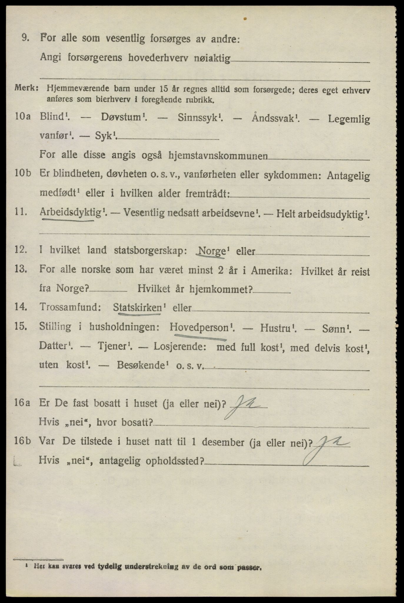 SAO, 1920 census for Kråkstad, 1920, p. 2706