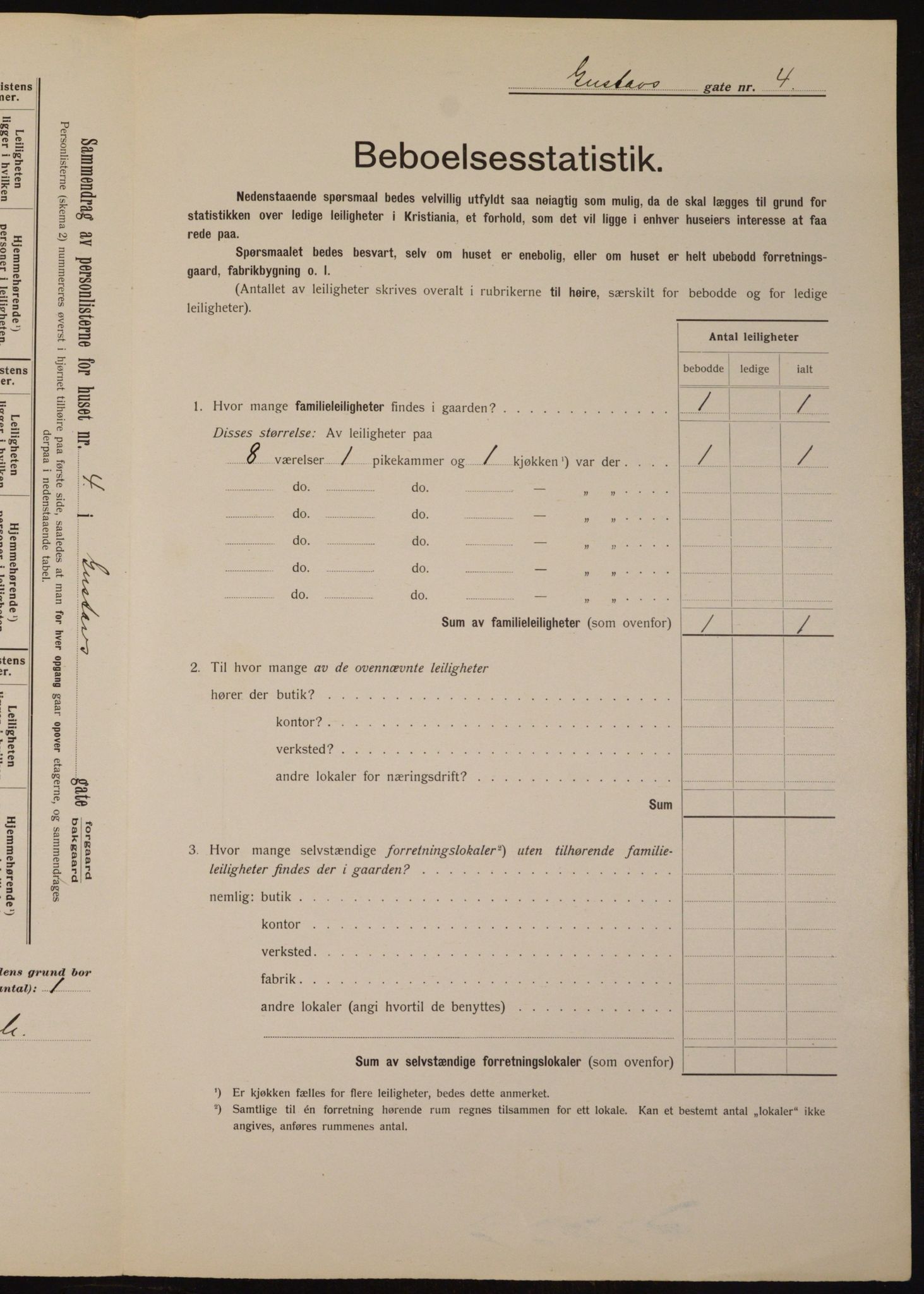 OBA, Municipal Census 1912 for Kristiania, 1912, p. 32465