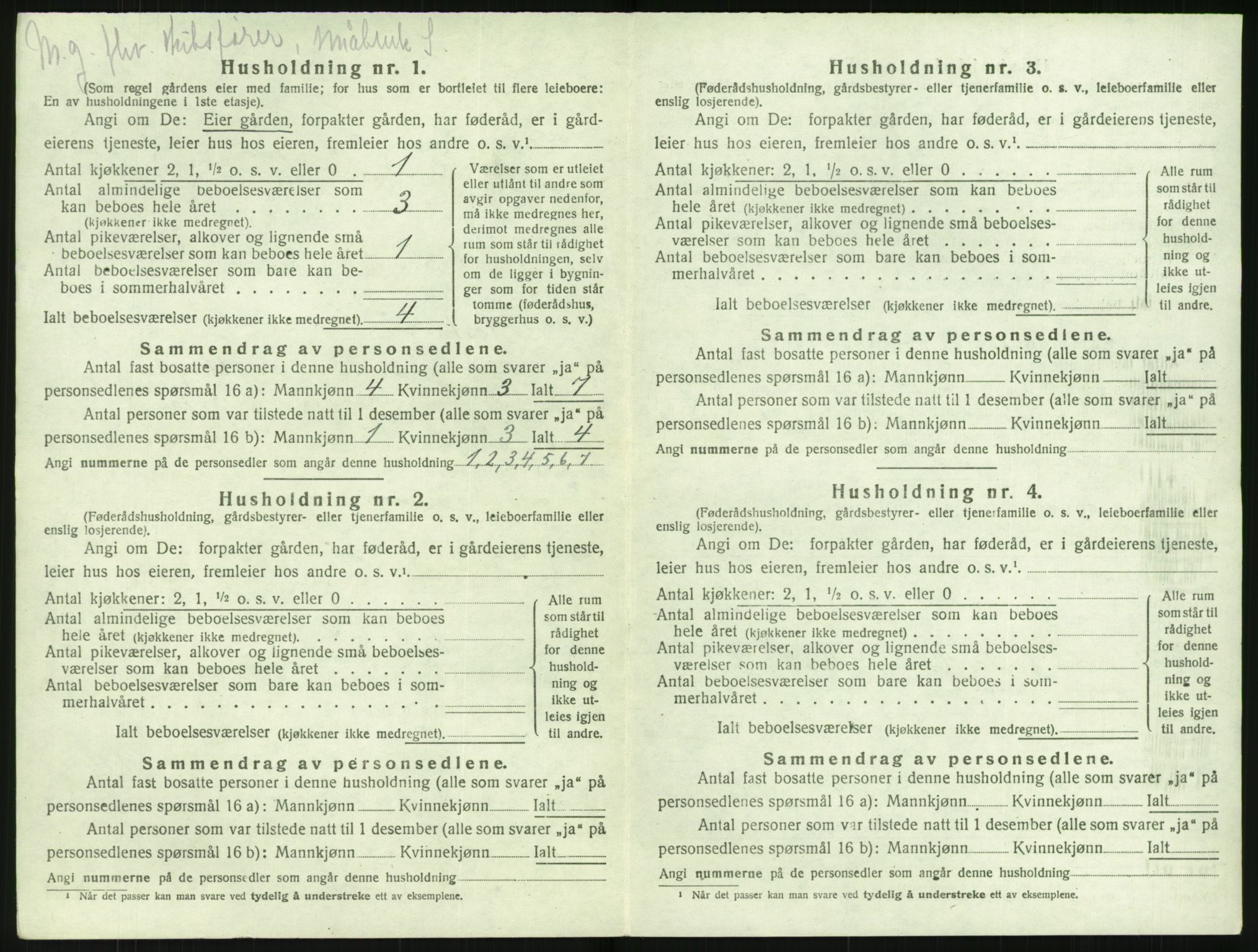 SAK, 1920 census for Flosta, 1920, p. 403