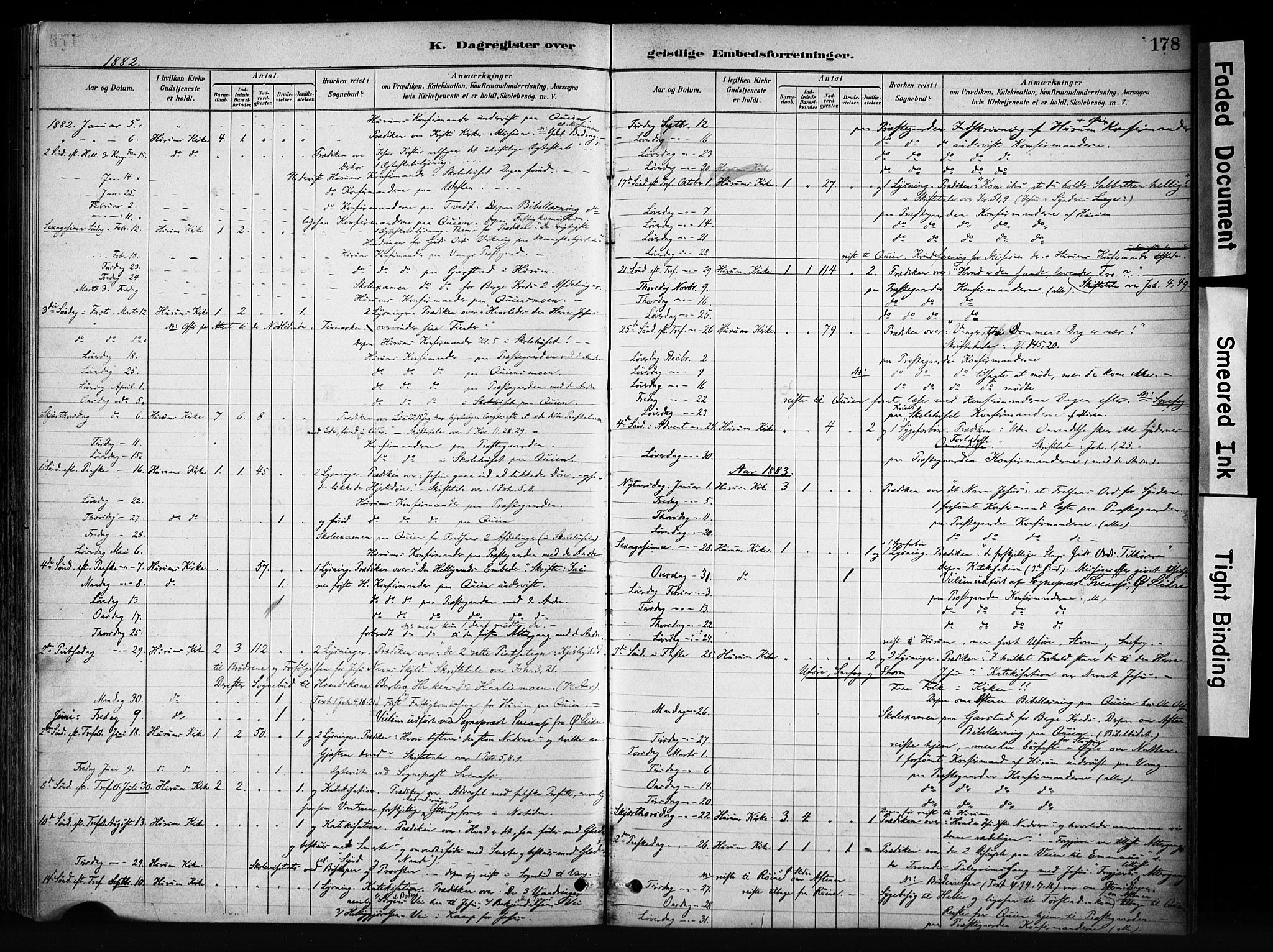 Vang prestekontor, Valdres, SAH/PREST-140/H/Ha/L0009: Parish register (official) no. 9, 1882-1914, p. 178
