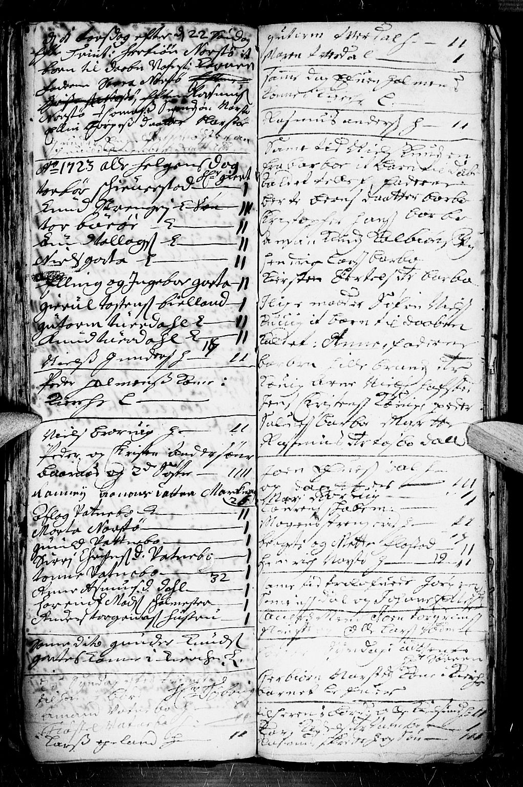 Dypvåg sokneprestkontor, AV/SAK-1111-0007/F/Fb/Fba/L0003: Parish register (copy) no. B 3, 1715-1738, p. 94