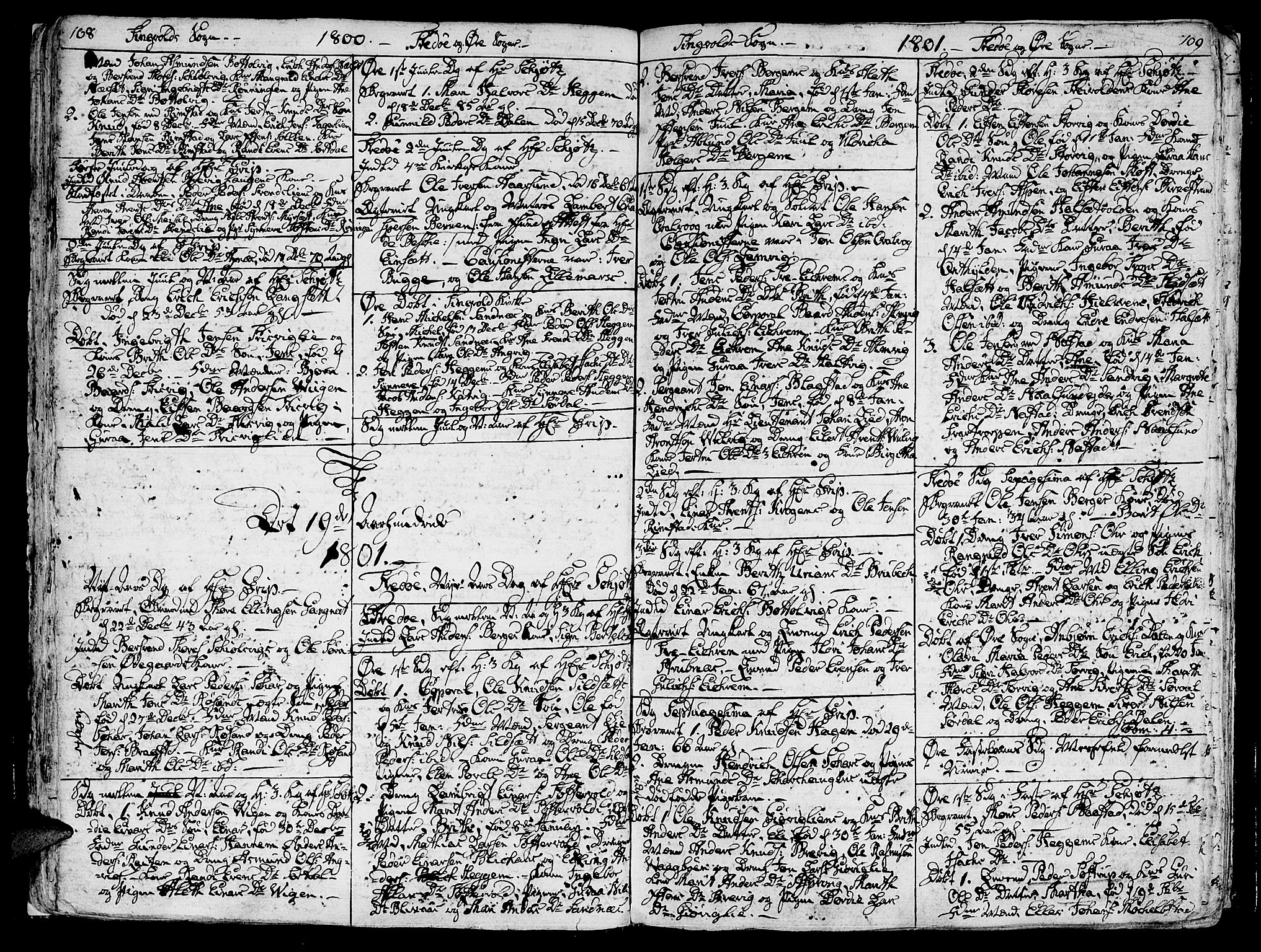 Ministerialprotokoller, klokkerbøker og fødselsregistre - Møre og Romsdal, SAT/A-1454/586/L0981: Parish register (official) no. 586A07, 1794-1819, p. 108-109