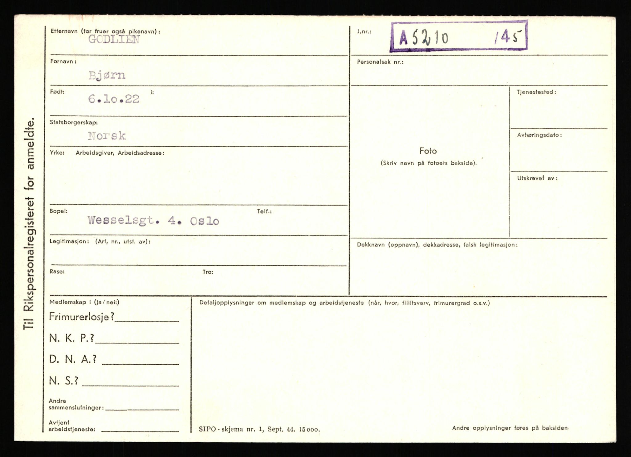 Statspolitiet - Hovedkontoret / Osloavdelingen, AV/RA-S-1329/C/Ca/L0005: Furali - Hamula, 1943-1945, p. 1353