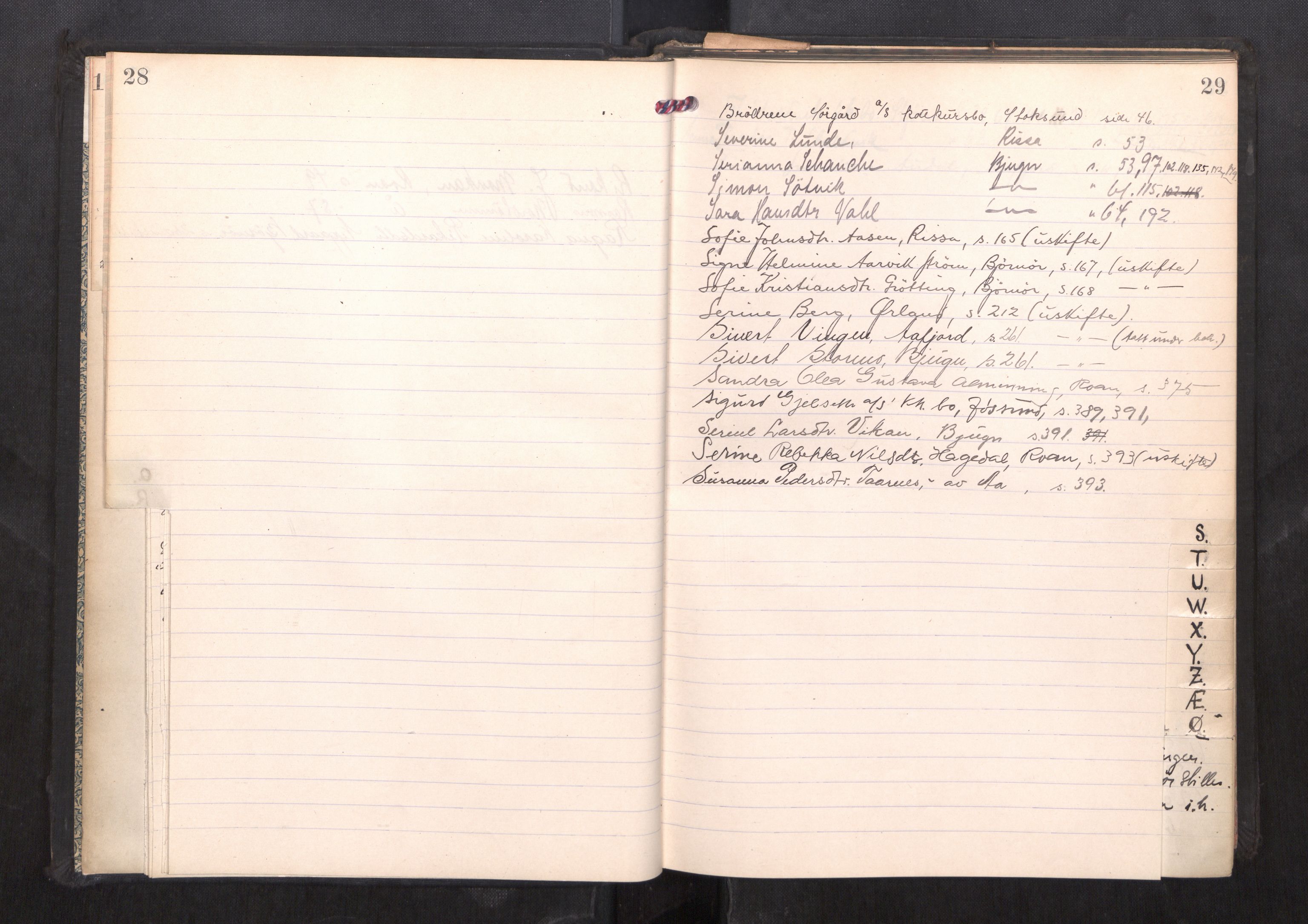 Fosen sorenskriveri, AV/SAT-A-1107/1/3/3B/L0014: Skiftebehandlingsprotokoll, 1927-1929, p. 28-29