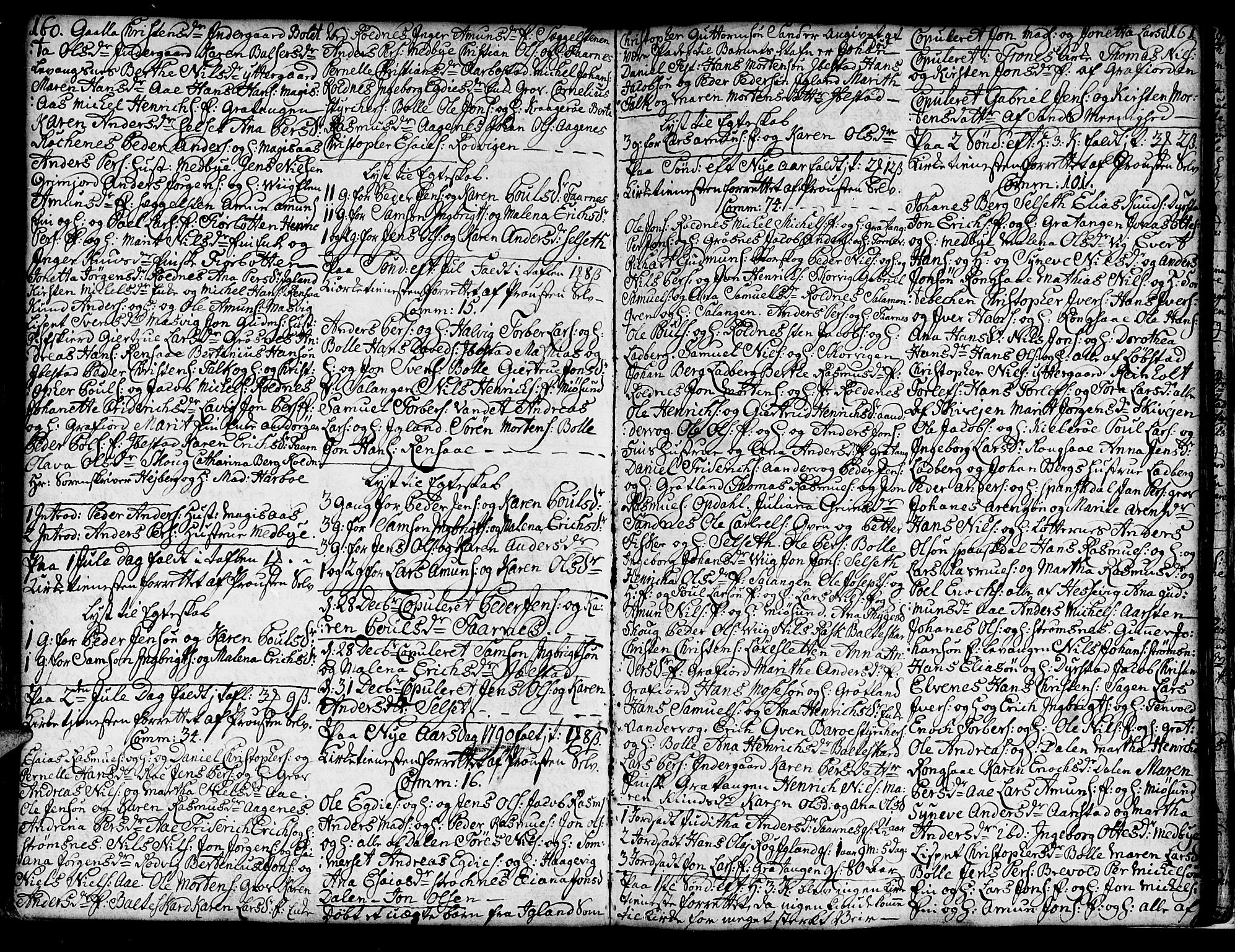 Ibestad sokneprestembete, SATØ/S-0077/H/Ha/Hab/L0001klokker: Parish register (copy) no. 1, 1776-1808, p. 160-161