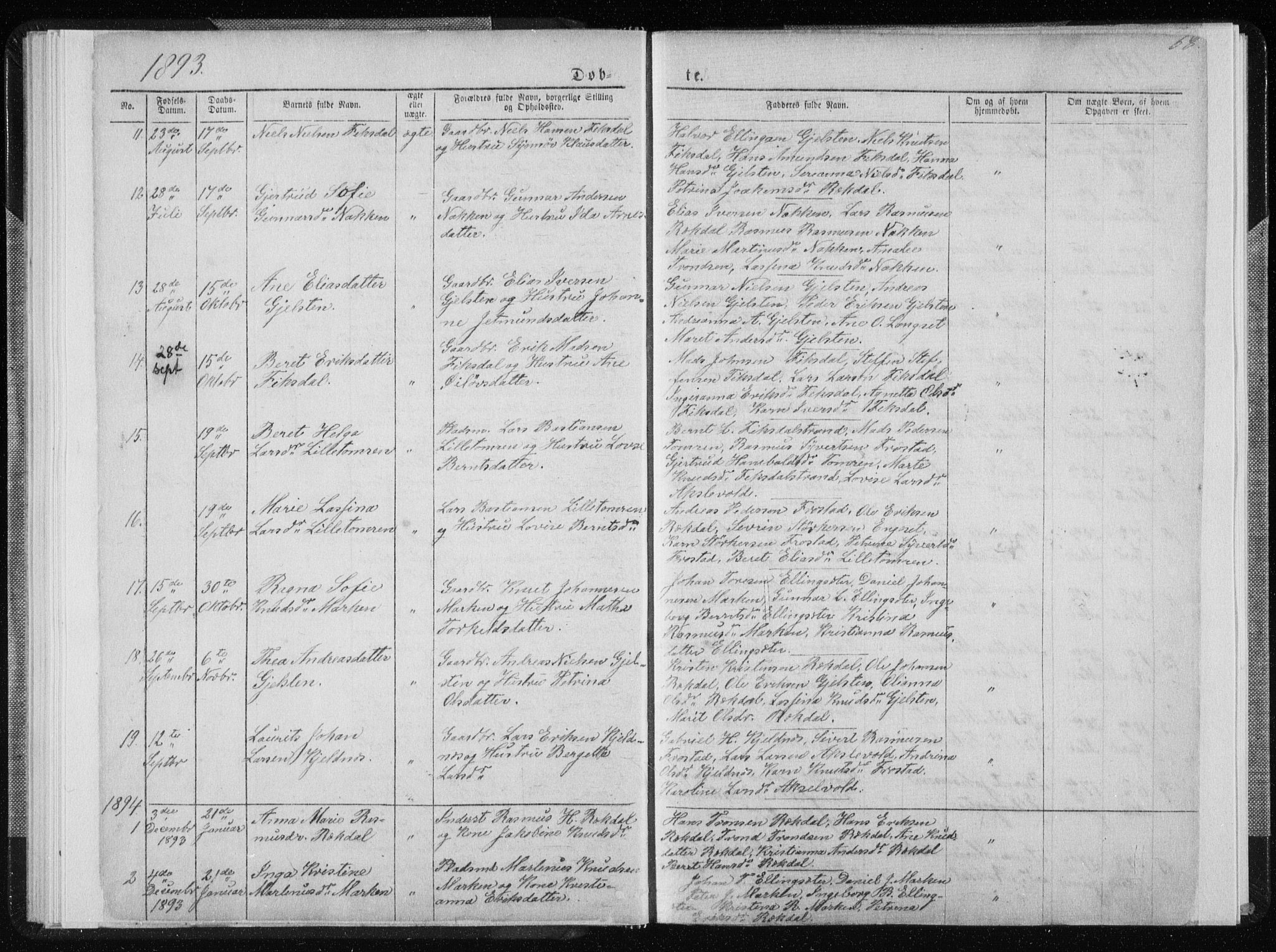 Ministerialprotokoller, klokkerbøker og fødselsregistre - Møre og Romsdal, SAT/A-1454/540/L0541: Parish register (copy) no. 540C01, 1867-1920, p. 68