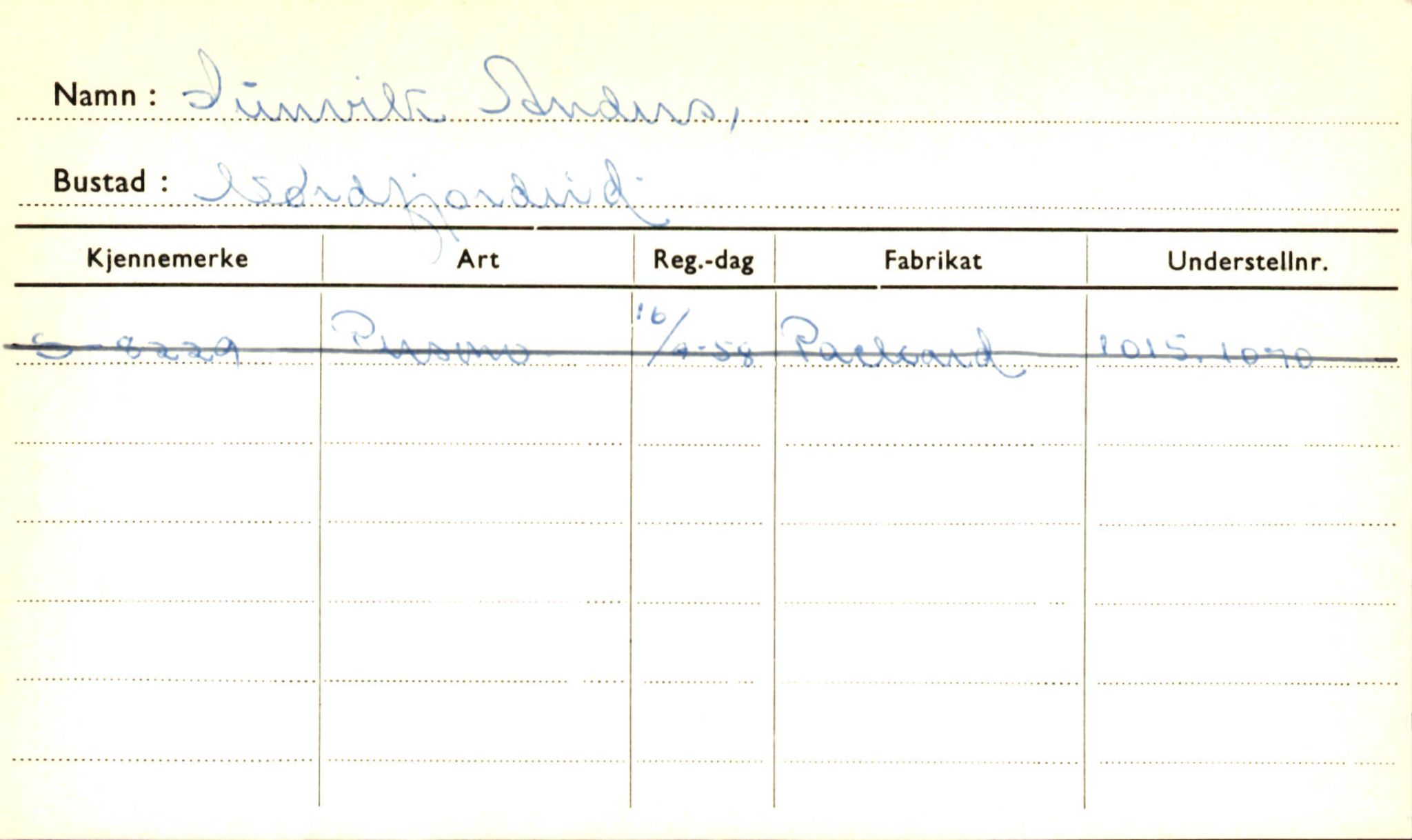 Statens vegvesen, Sogn og Fjordane vegkontor, SAB/A-5301/4/F/L0001A: Eigarregister Fjordane til 1.6.1961, 1930-1961, p. 768