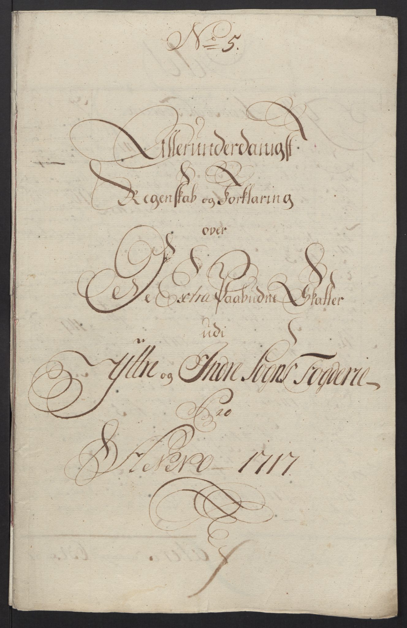 Rentekammeret inntil 1814, Reviderte regnskaper, Fogderegnskap, AV/RA-EA-4092/R52/L3321: Fogderegnskap Sogn, 1717-1718, p. 269