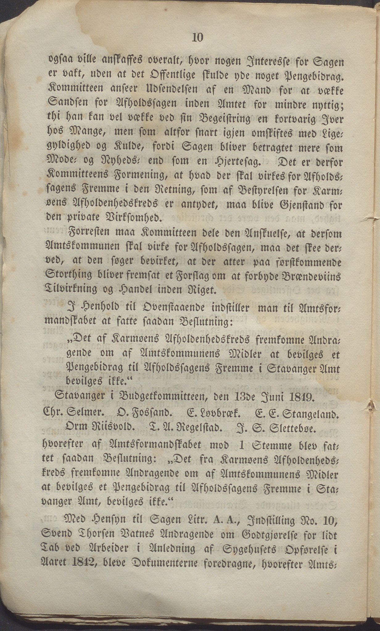 Rogaland fylkeskommune - Fylkesrådmannen , IKAR/A-900/A, 1849-1852, p. 17