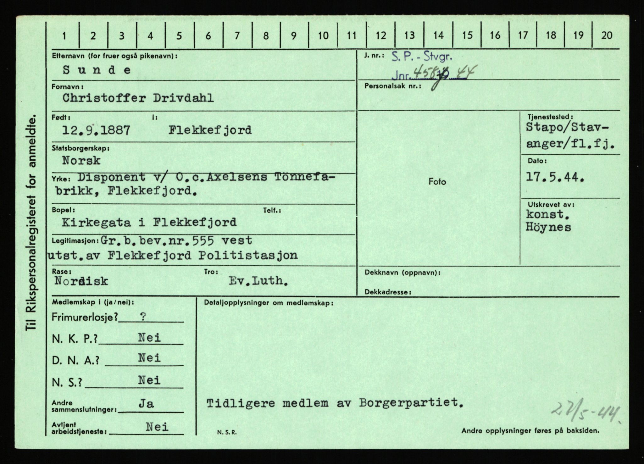 Statspolitiet - Hovedkontoret / Osloavdelingen, AV/RA-S-1329/C/Ca/L0014: Seterlien - Svartås, 1943-1945, p. 4810