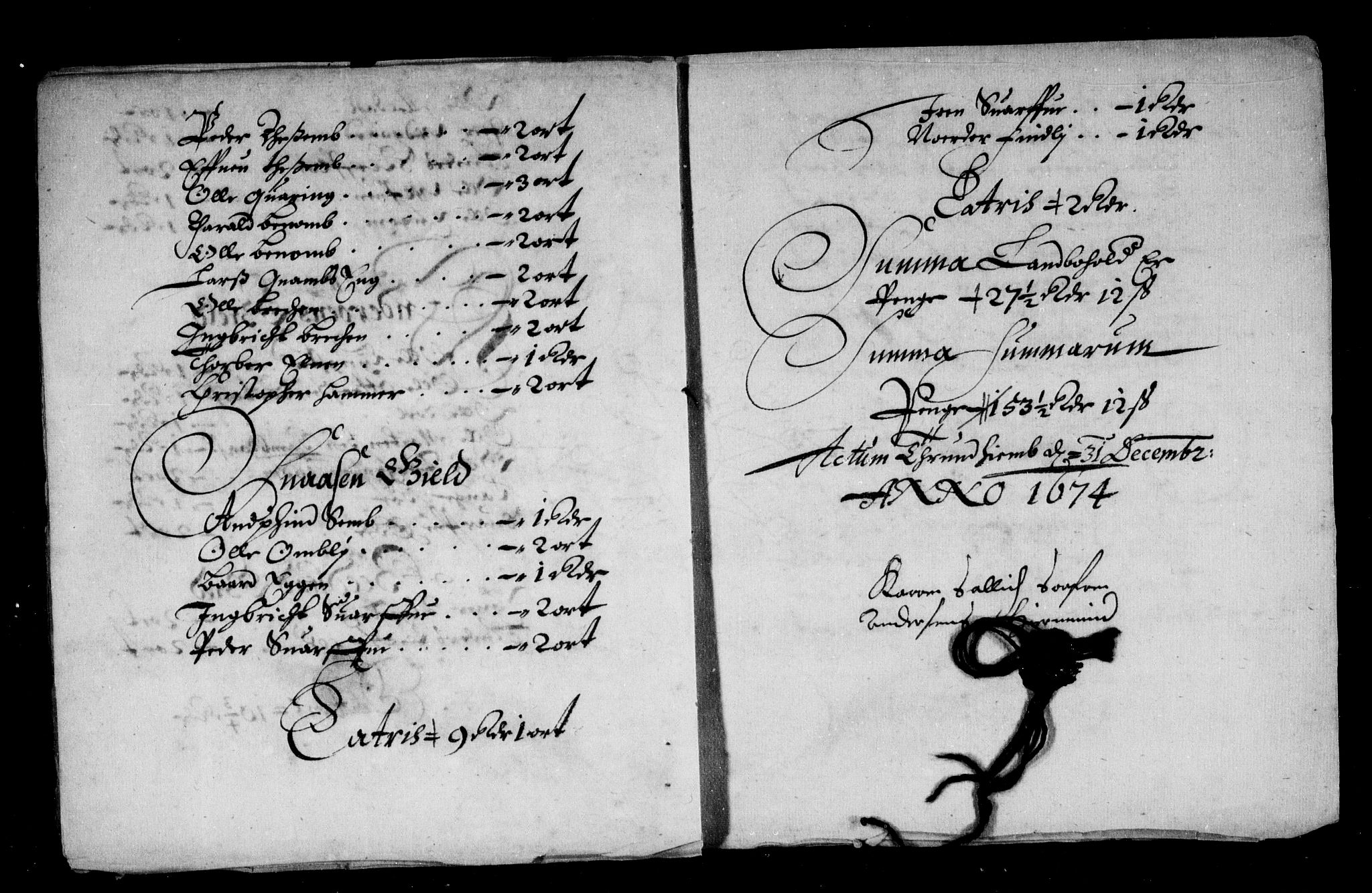 Rentekammeret inntil 1814, Reviderte regnskaper, Stiftamtstueregnskaper, Trondheim stiftamt og Nordland amt, RA/EA-6044/R/Rd/L0040: Trondheim stiftamt, 1670-1674