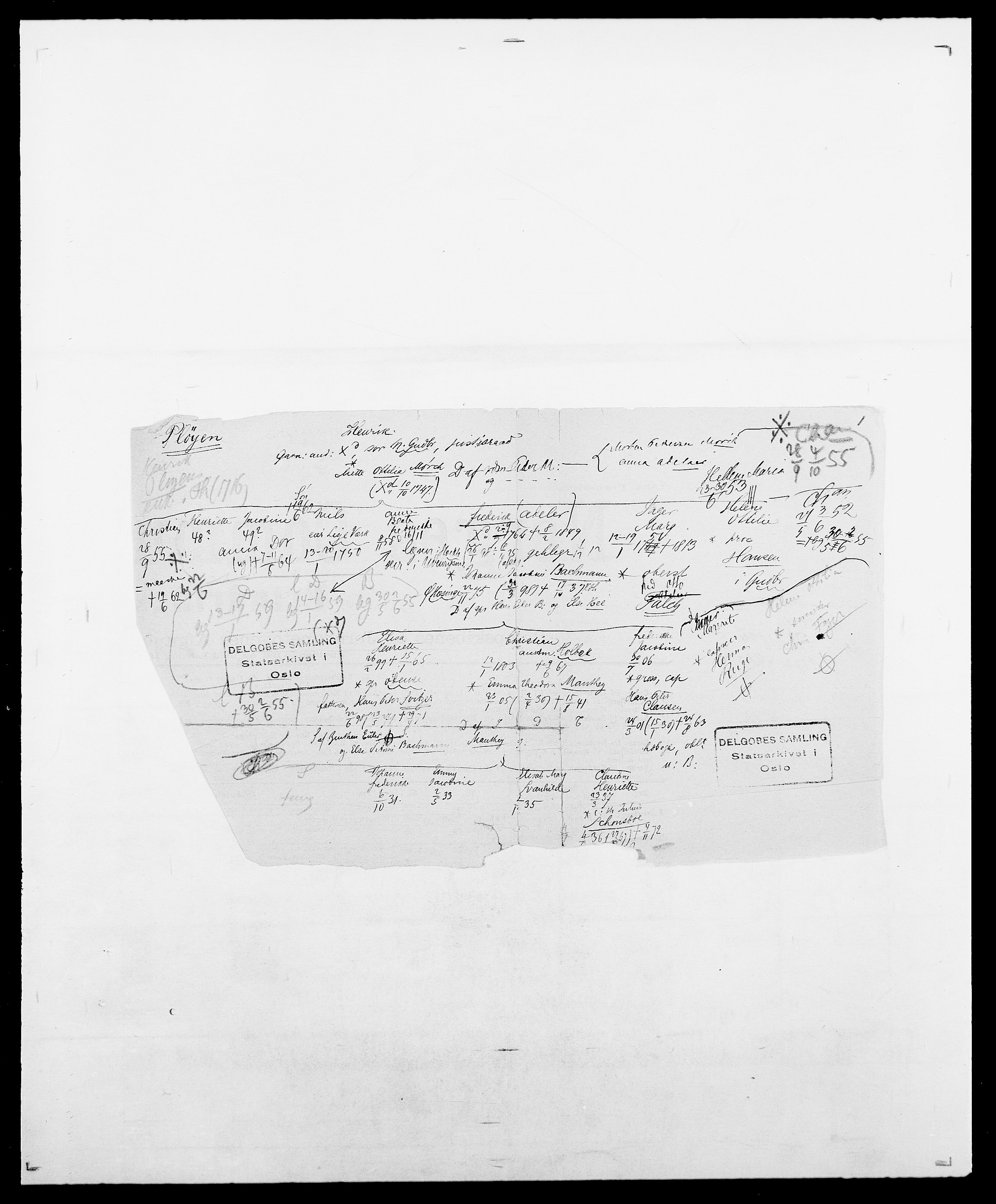 Delgobe, Charles Antoine - samling, SAO/PAO-0038/D/Da/L0031: de Place - Raaum, p. 151