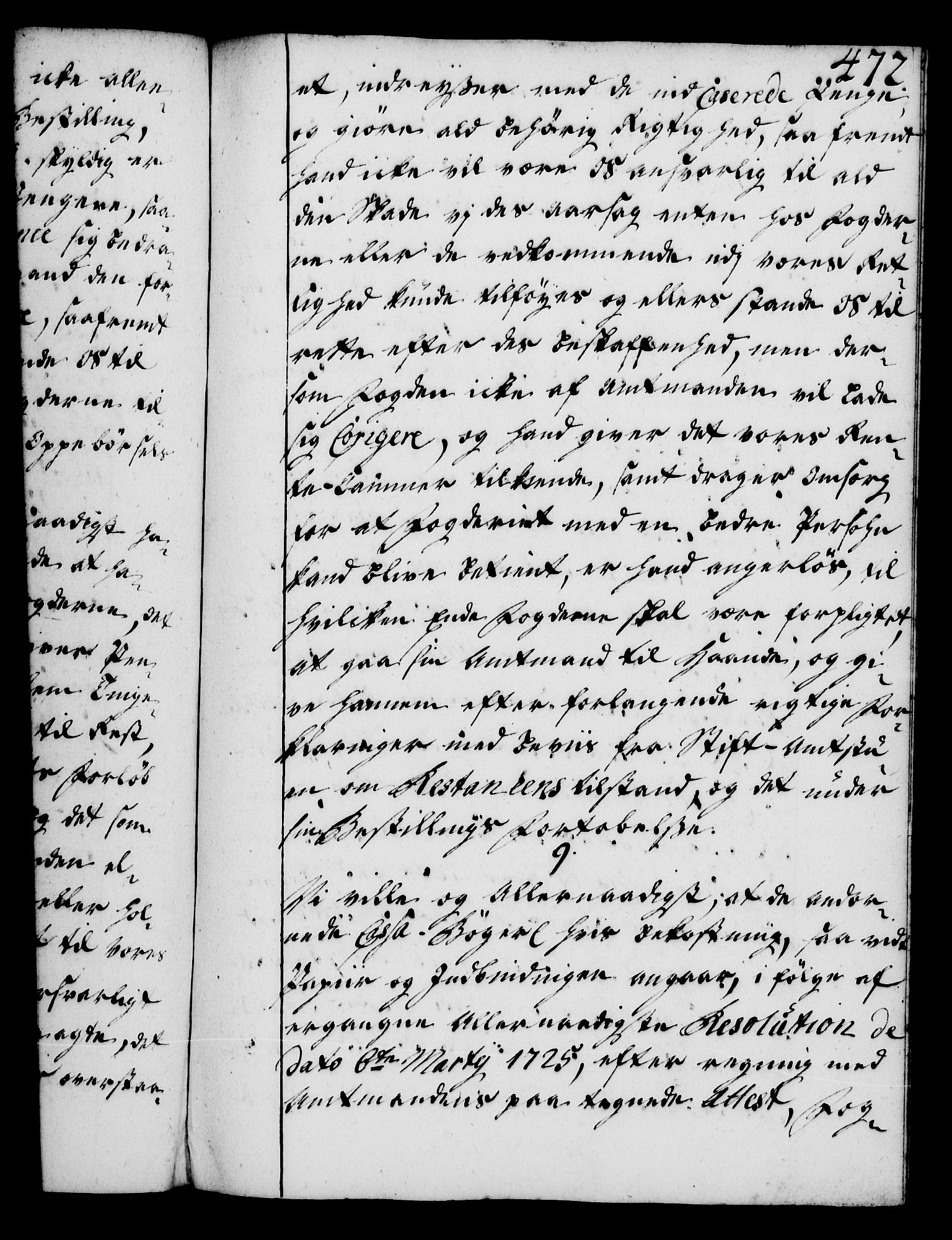 Rentekammeret, Kammerkanselliet, RA/EA-3111/G/Gg/Gga/L0004: Norsk ekspedisjonsprotokoll med register (merket RK 53.4), 1734-1741, p. 472