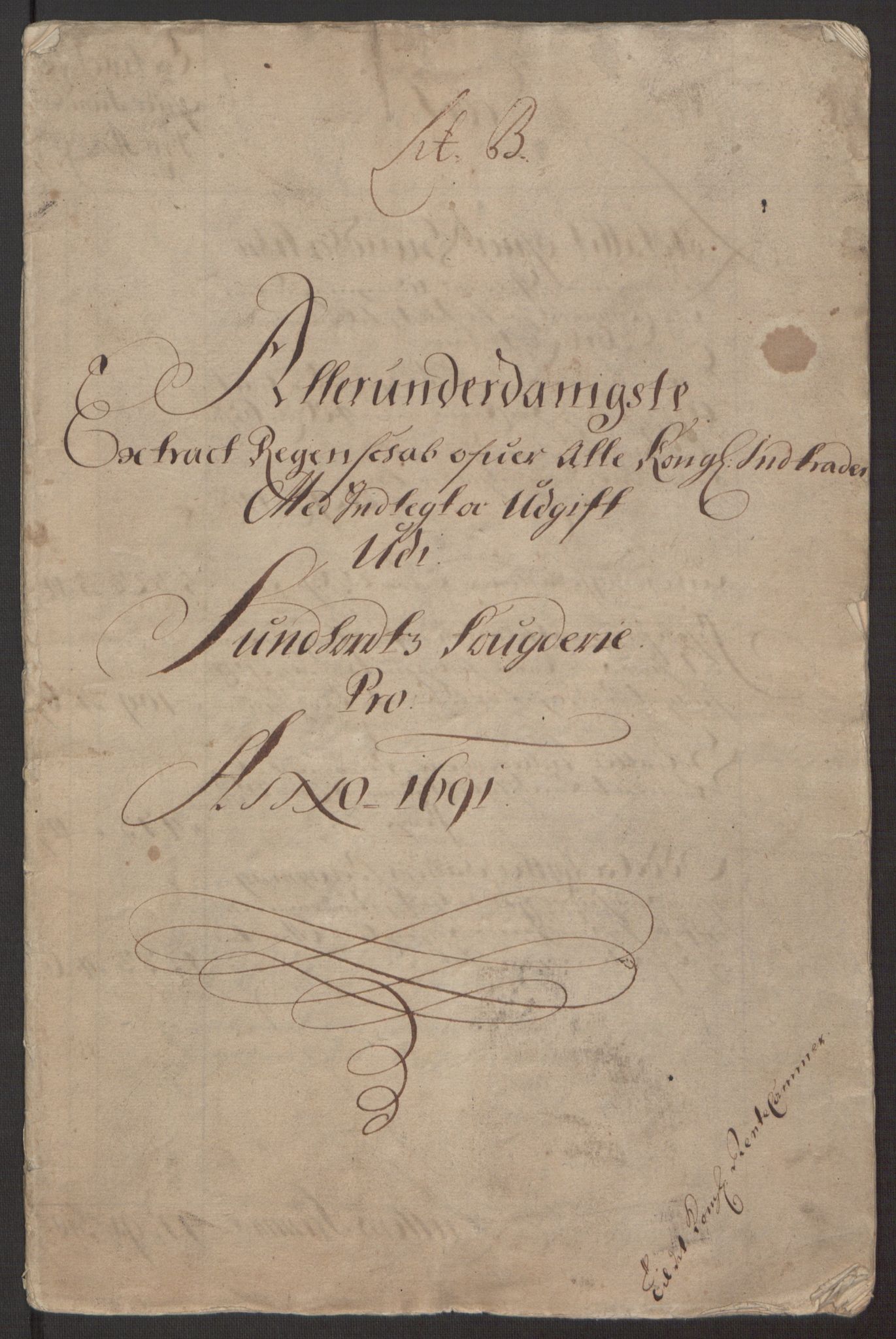 Rentekammeret inntil 1814, Reviderte regnskaper, Fogderegnskap, RA/EA-4092/R48/L2973: Fogderegnskap Sunnhordland og Hardanger, 1691-1692, p. 3