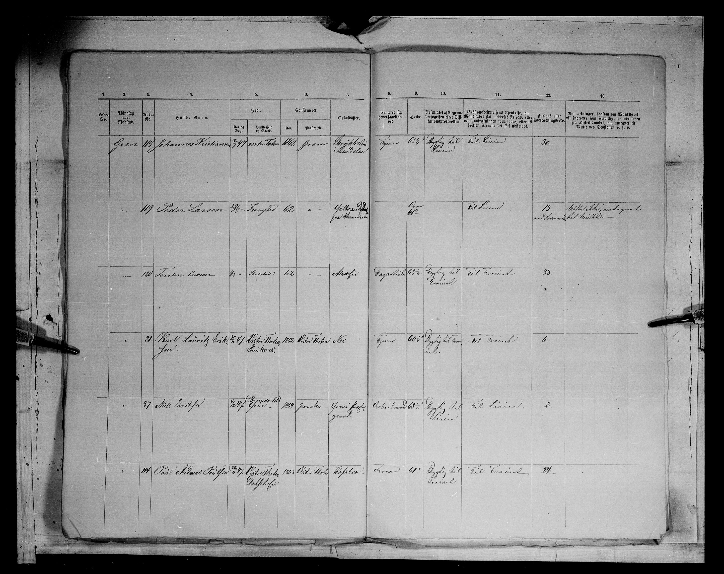 Fylkesmannen i Oppland, AV/SAH-FYO-002/1/K/Kg/L1166: Gran og Jevnaker, 1860-1879, p. 8713