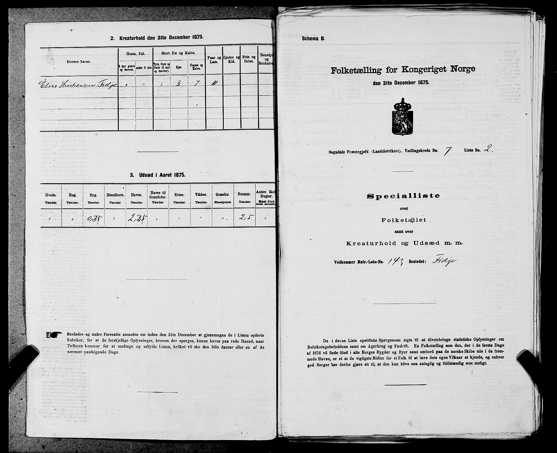 SAST, 1875 census for 1111L Sokndal/Sokndal, 1875, p. 566