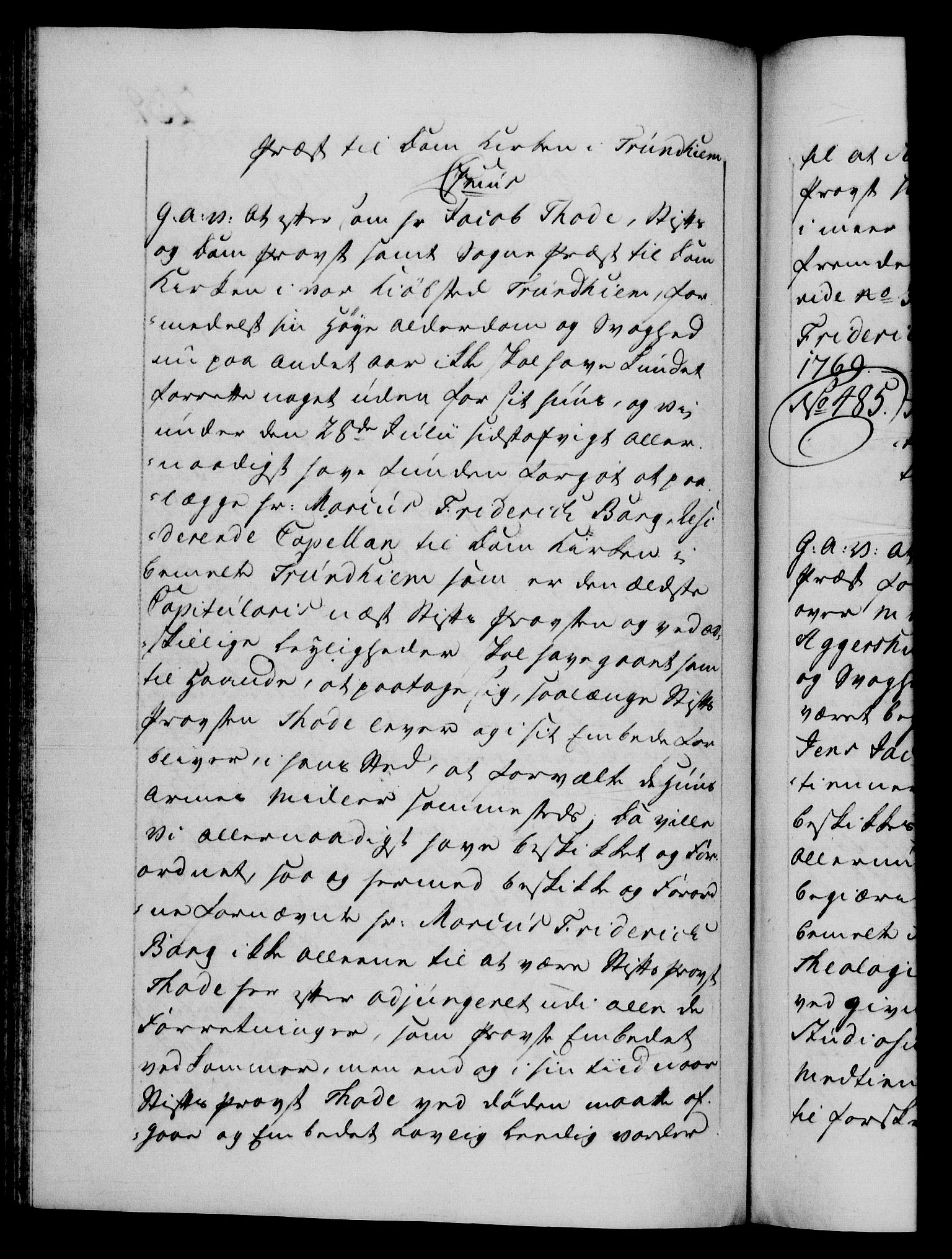 Danske Kanselli 1572-1799, AV/RA-EA-3023/F/Fc/Fca/Fcaa/L0044: Norske registre, 1769-1771, p. 239b