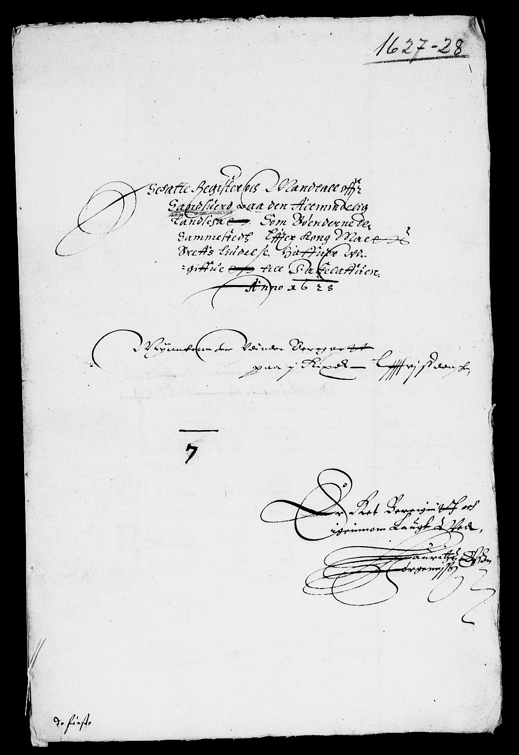 Rentekammeret inntil 1814, Reviderte regnskaper, Lensregnskaper, AV/RA-EA-5023/R/Rb/Rbl/L0002: Brunla len med Numedal len til 1628,  Sandsvær len 1626-28 og Eiker len 1626-37, 1626-1629