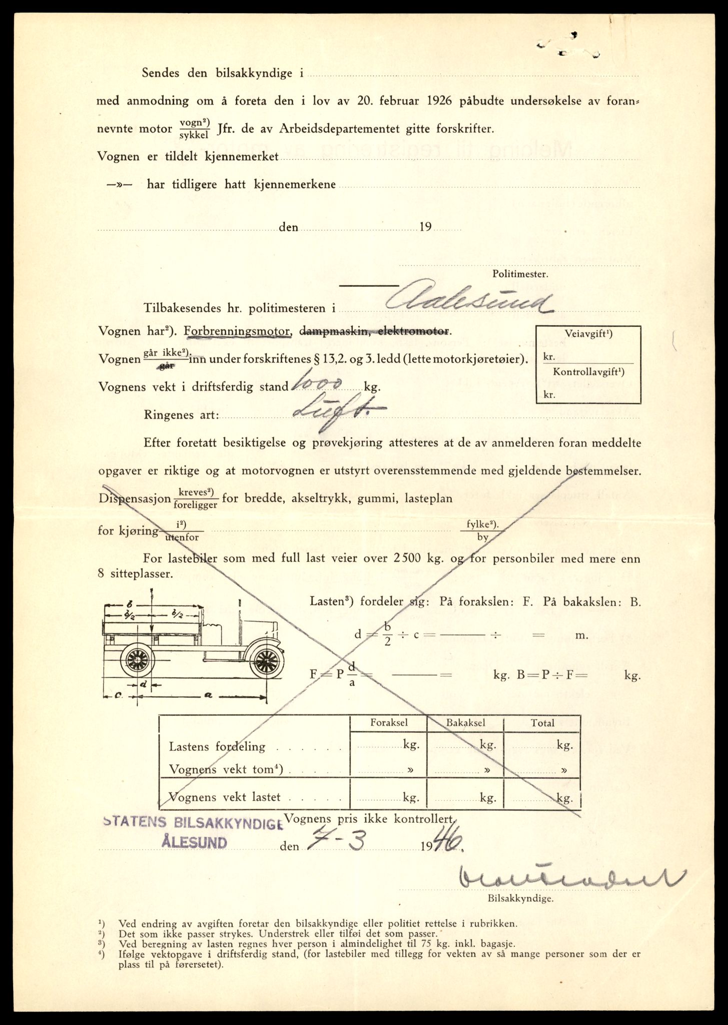 Møre og Romsdal vegkontor - Ålesund trafikkstasjon, SAT/A-4099/F/Fe/L0008: Registreringskort for kjøretøy T 747 - T 894, 1927-1998, p. 1349