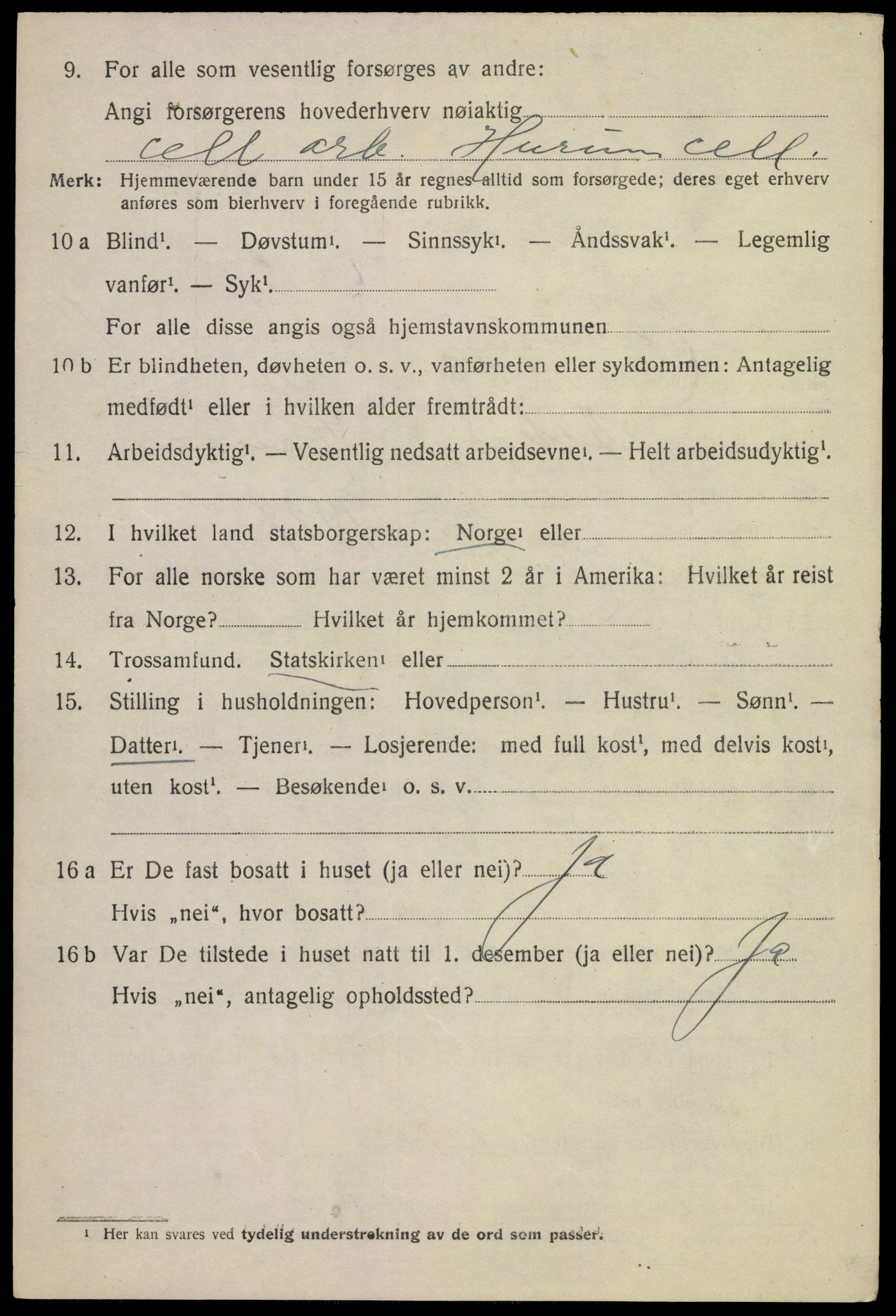 SAKO, 1920 census for Hurum, 1920, p. 10107