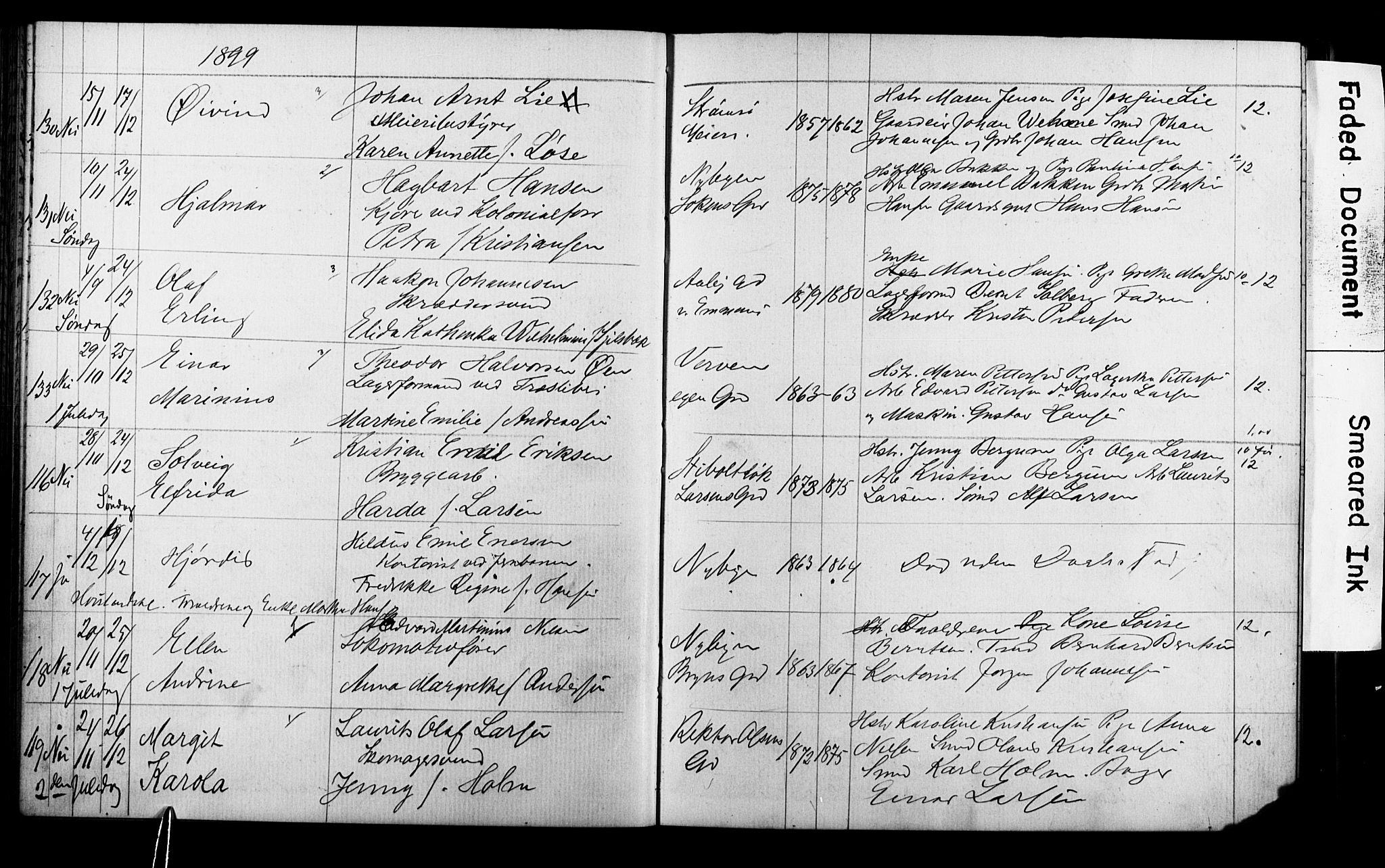 Strømsø kirkebøker, AV/SAKO-A-246/Y/Ya/L0005: Parish register draft no. I 5, 1897-1903