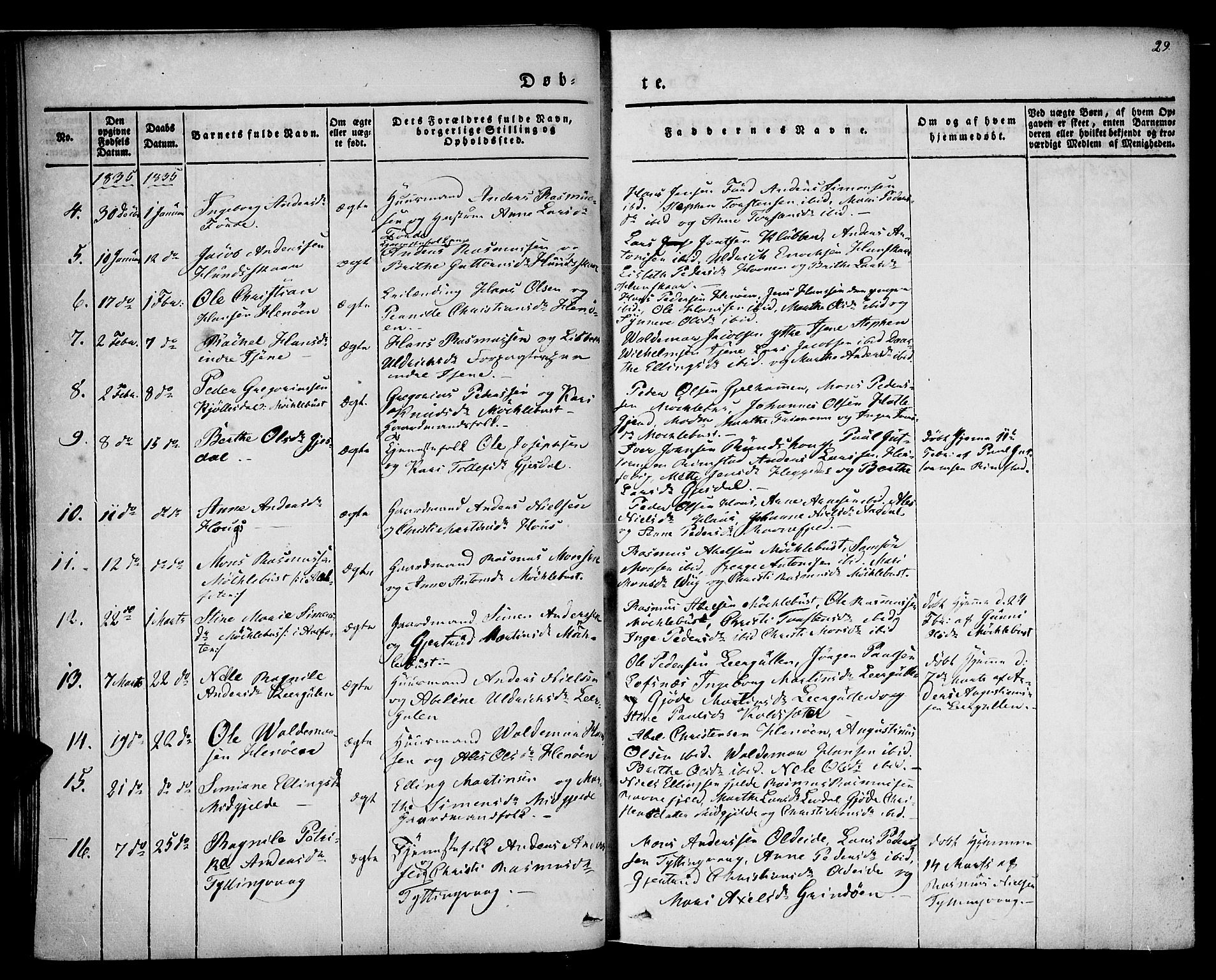 Davik sokneprestembete, AV/SAB-A-79701/H/Haa/Haaa/L0004: Parish register (official) no. A 4, 1830-1849, p. 29