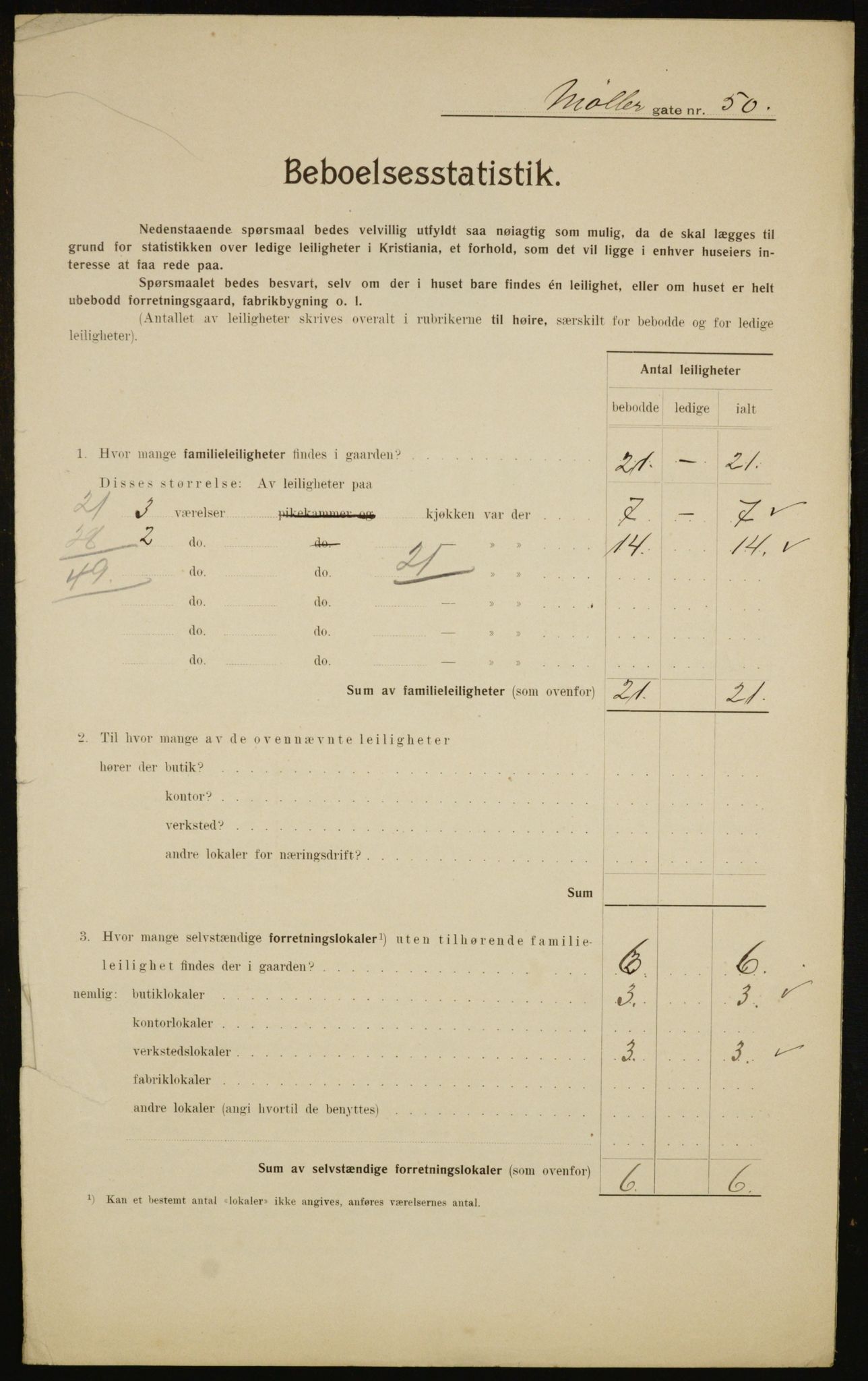 OBA, Municipal Census 1910 for Kristiania, 1910, p. 66692