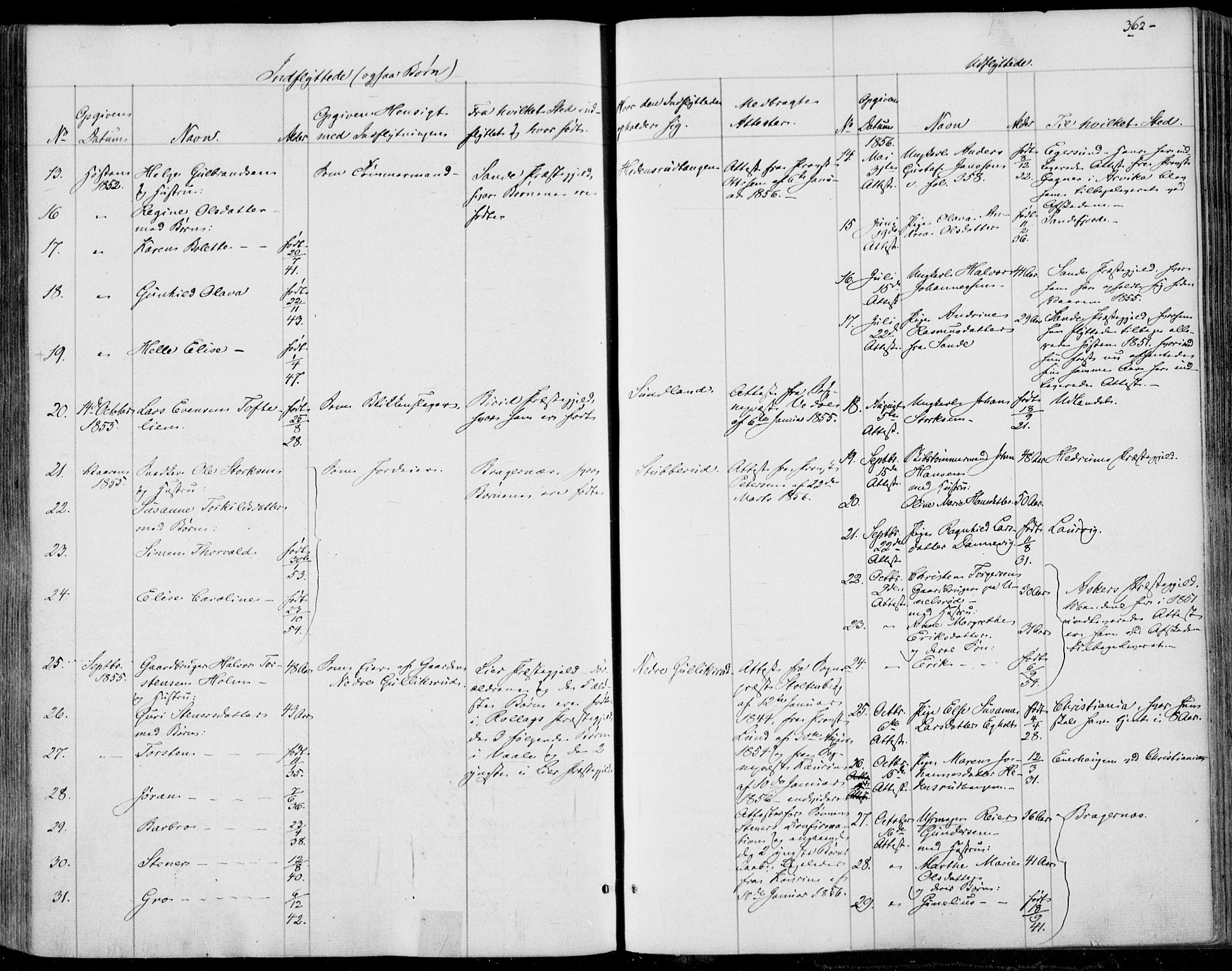 Skoger kirkebøker, AV/SAKO-A-59/F/Fa/L0003: Parish register (official) no. I 3, 1842-1861, p. 362