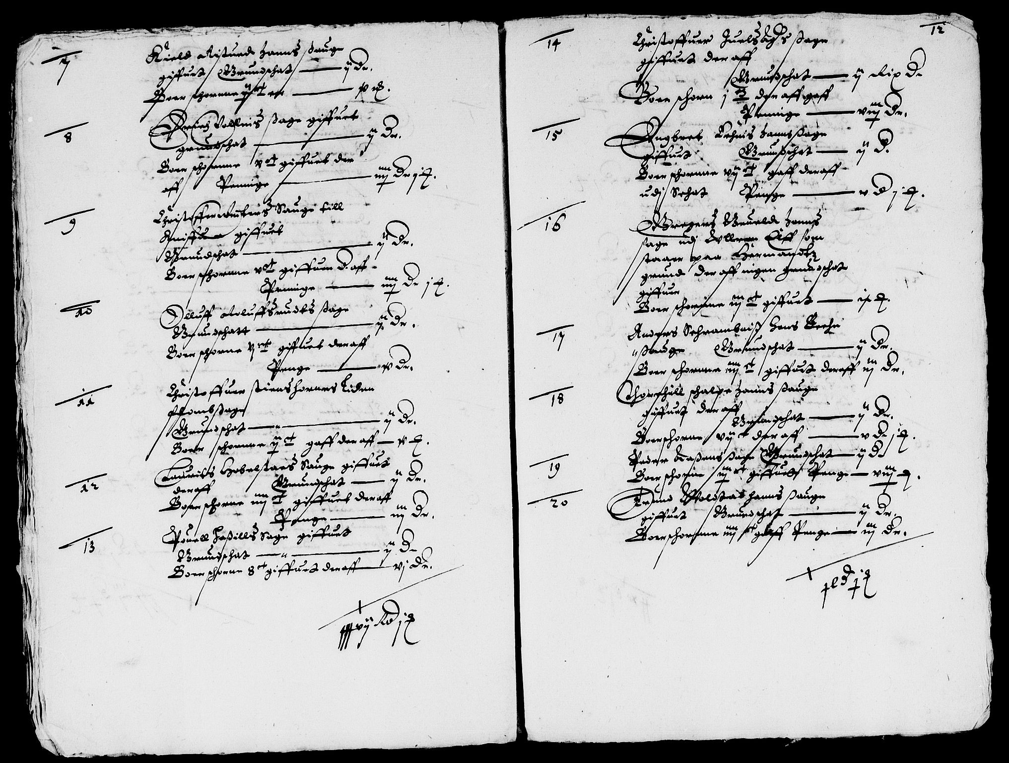 Rentekammeret inntil 1814, Reviderte regnskaper, Lensregnskaper, AV/RA-EA-5023/R/Rb/Rbl/L0006: Brunla len med Eiker len 1626-37, 1635-1638