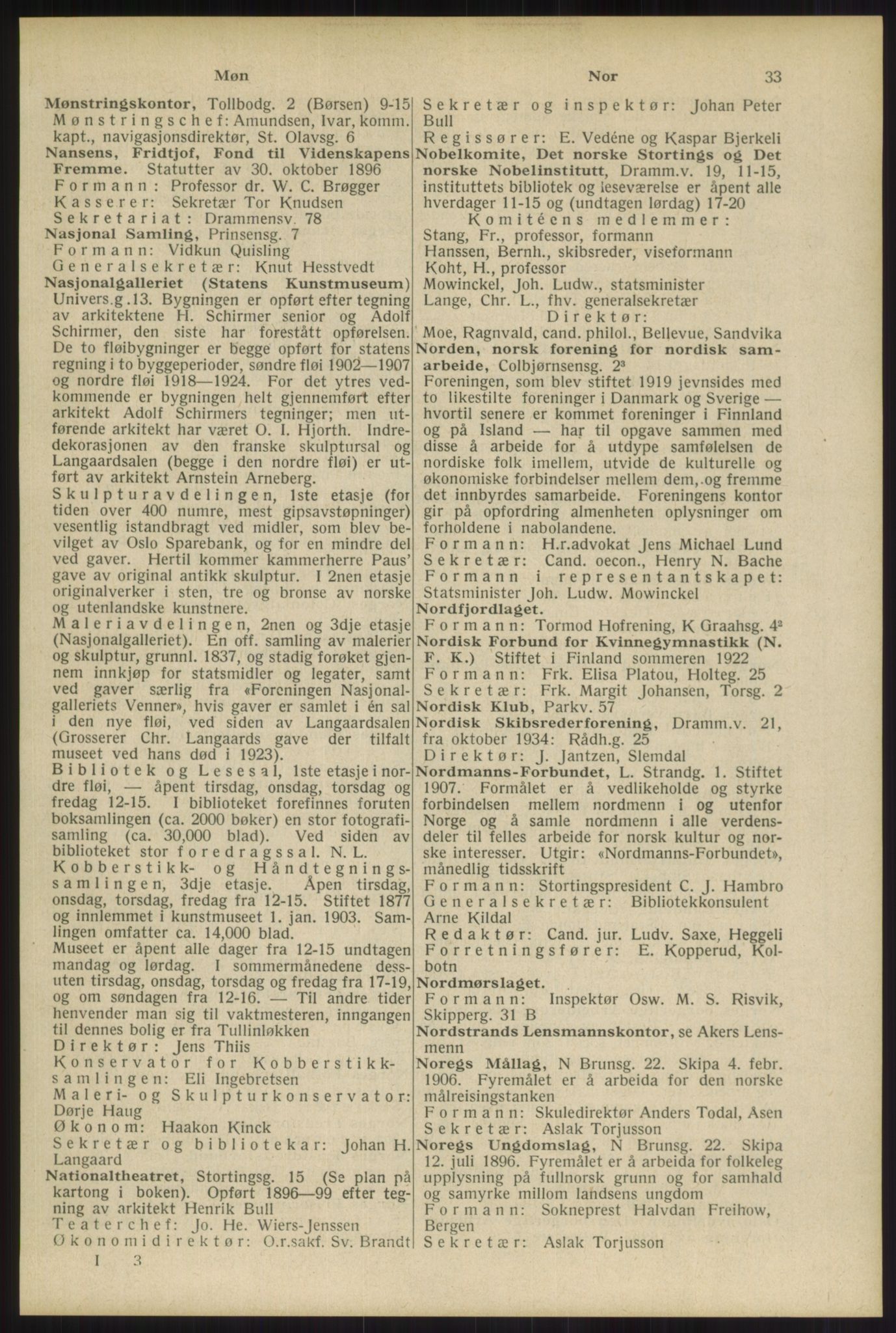 Kristiania/Oslo adressebok, PUBL/-, 1934, p. 33
