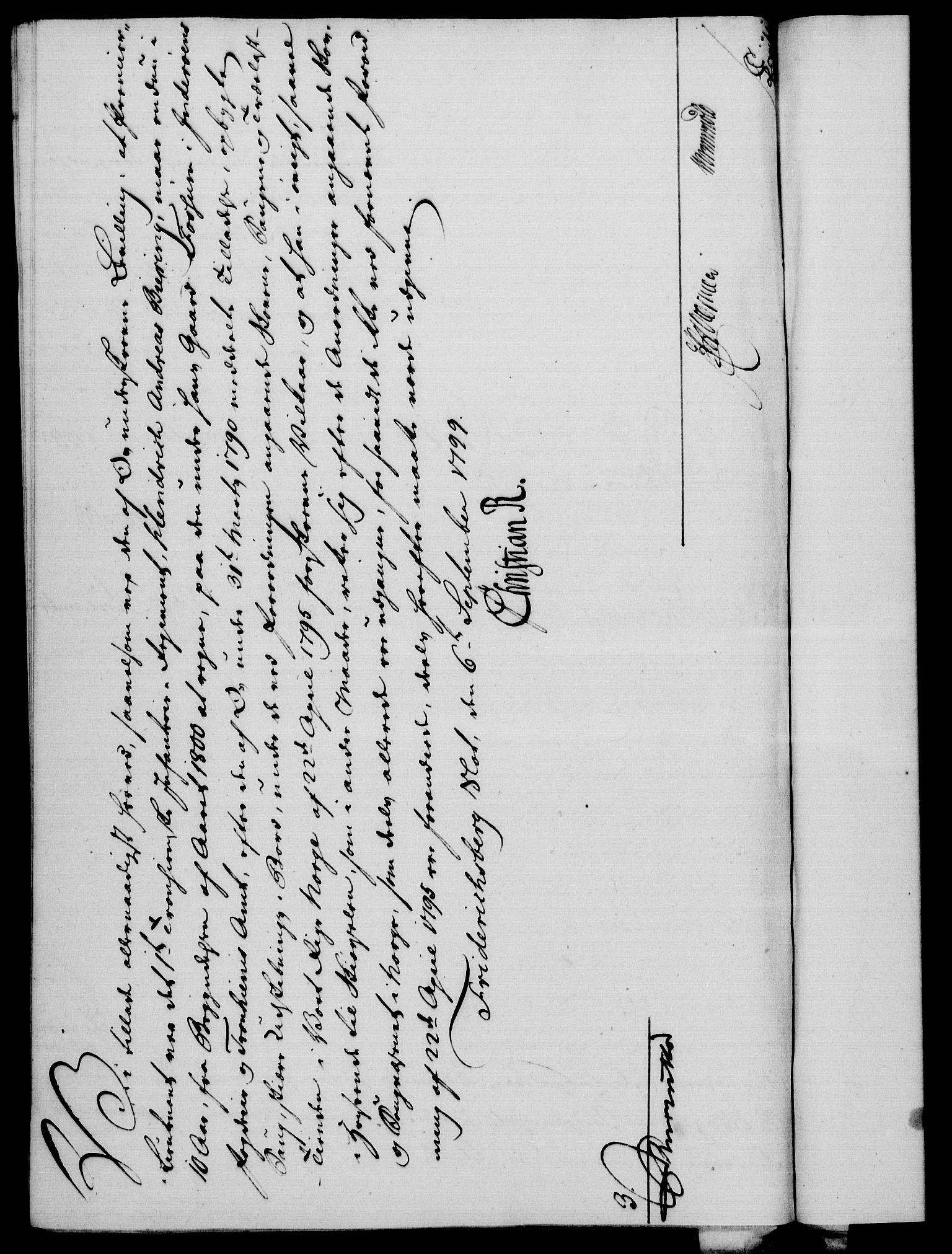 Rentekammeret, Kammerkanselliet, RA/EA-3111/G/Gf/Gfa/L0081: Norsk relasjons- og resolusjonsprotokoll (merket RK 52.81), 1799, p. 565